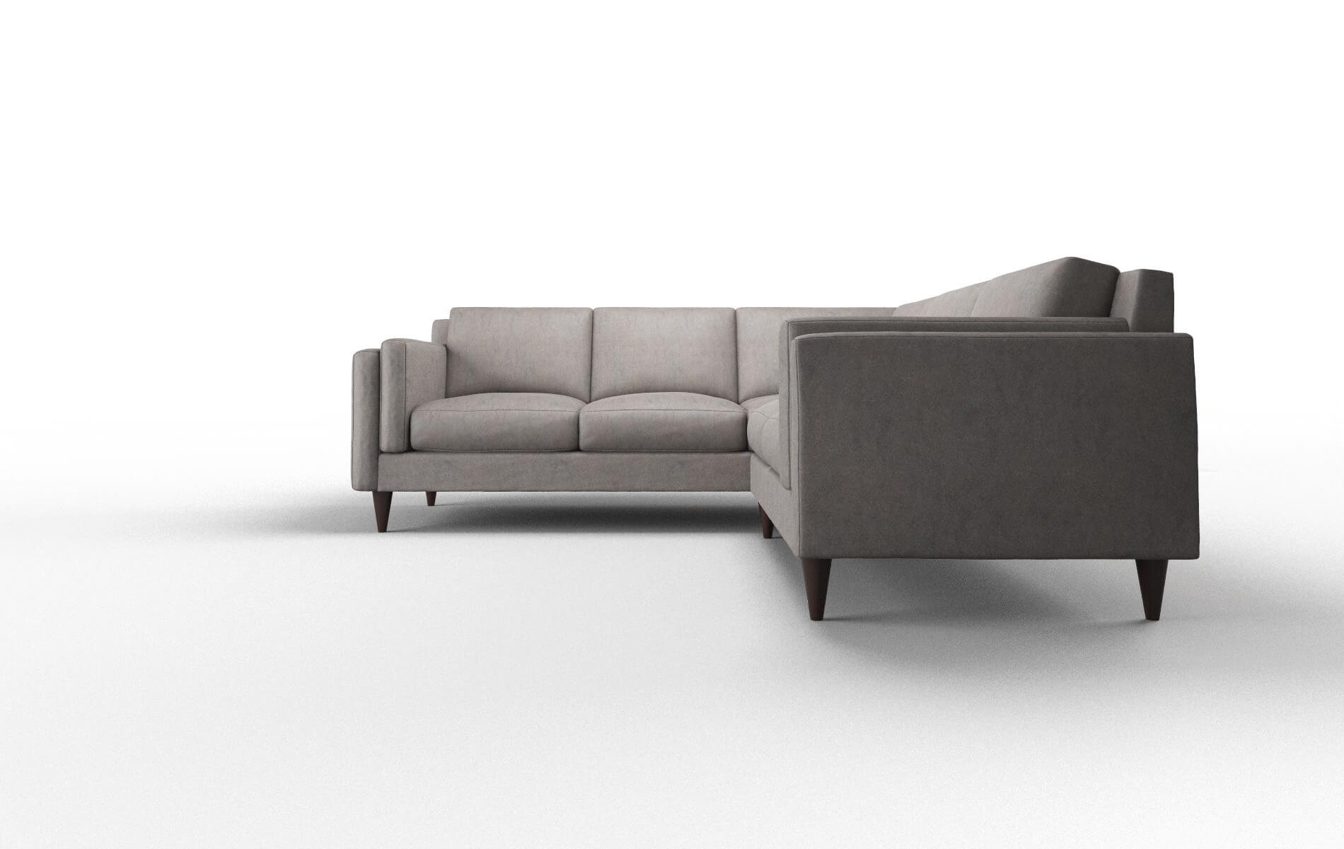 Helsinki Suave Slate Sectional espresso legs 5