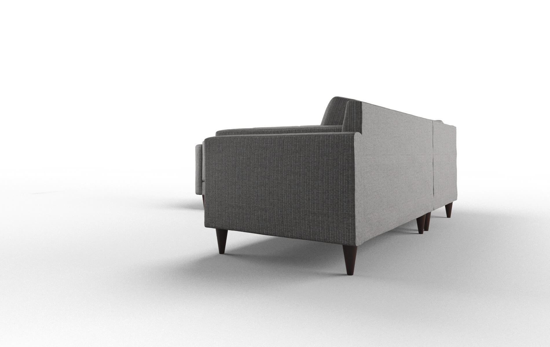 Helsinki Terrain Oatmeal Sectional espresso legs 4