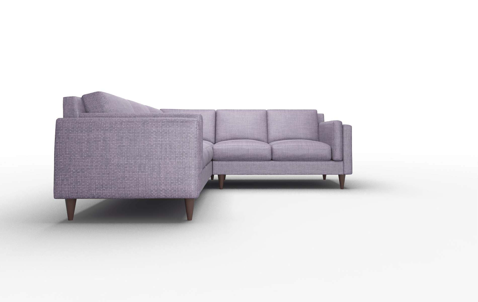 Helsinki Tess Blackberry Sectional espresso legs 2