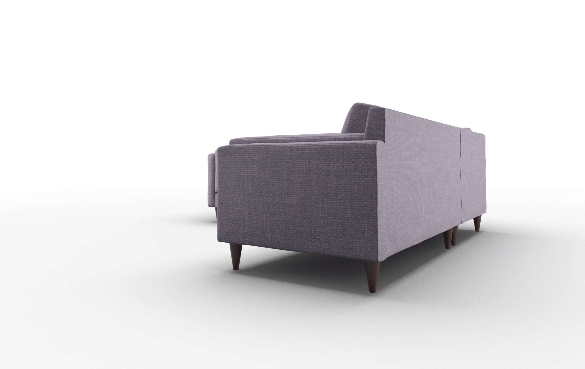 Helsinki Tess Blackberry Sectional espresso legs 4