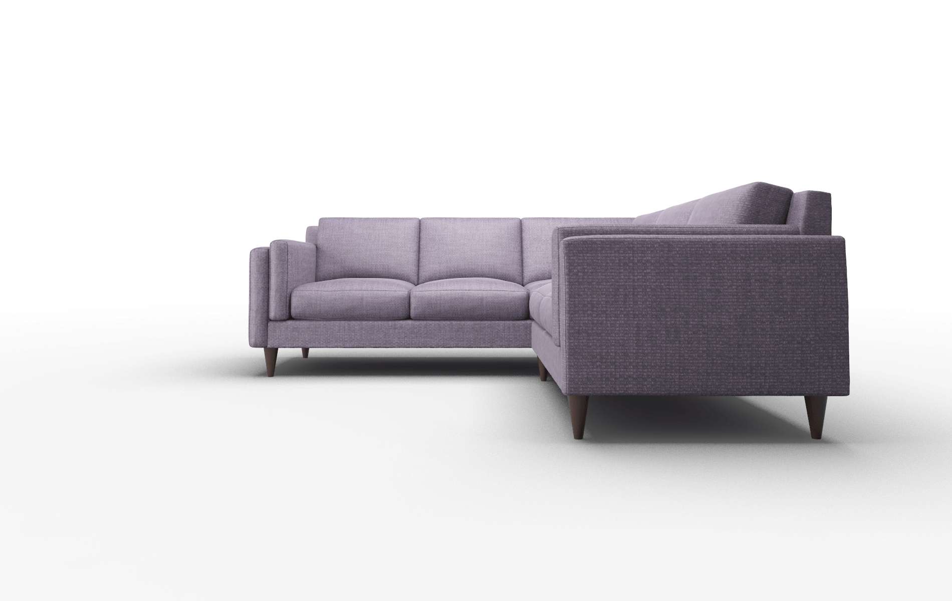 Helsinki Tess Blackberry Sectional espresso legs 5