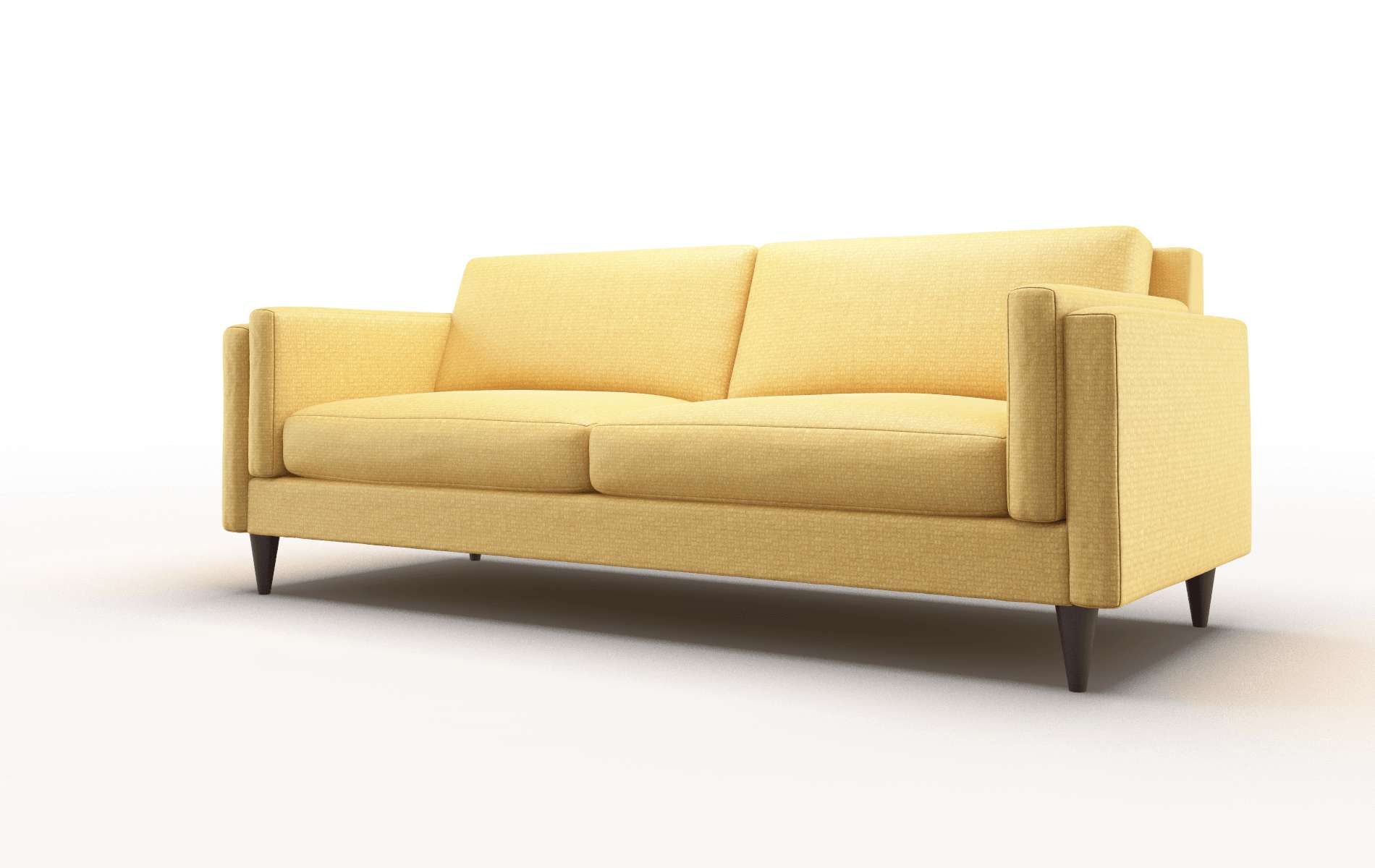 Helsinki Tess Turmeric Sofa espresso legs 4