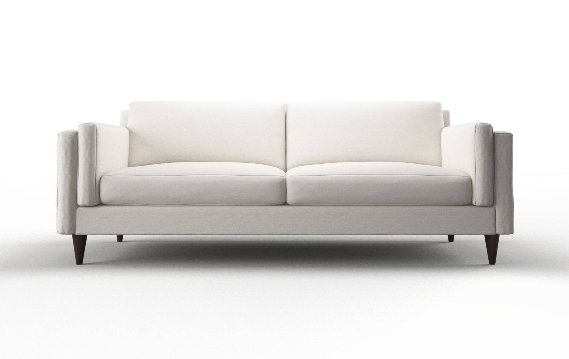 Helsinki Venice Eggshell Sofa espresso legs 1