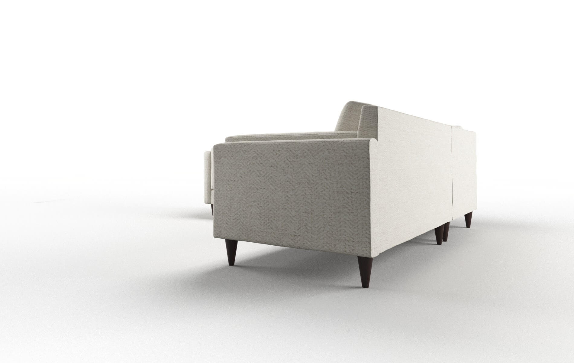 Helsinki Venus Cream Sectional espresso legs 4