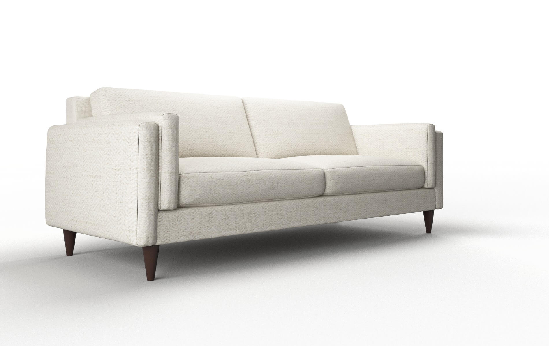 Helsinki Venus Cream Sofa espresso legs 2