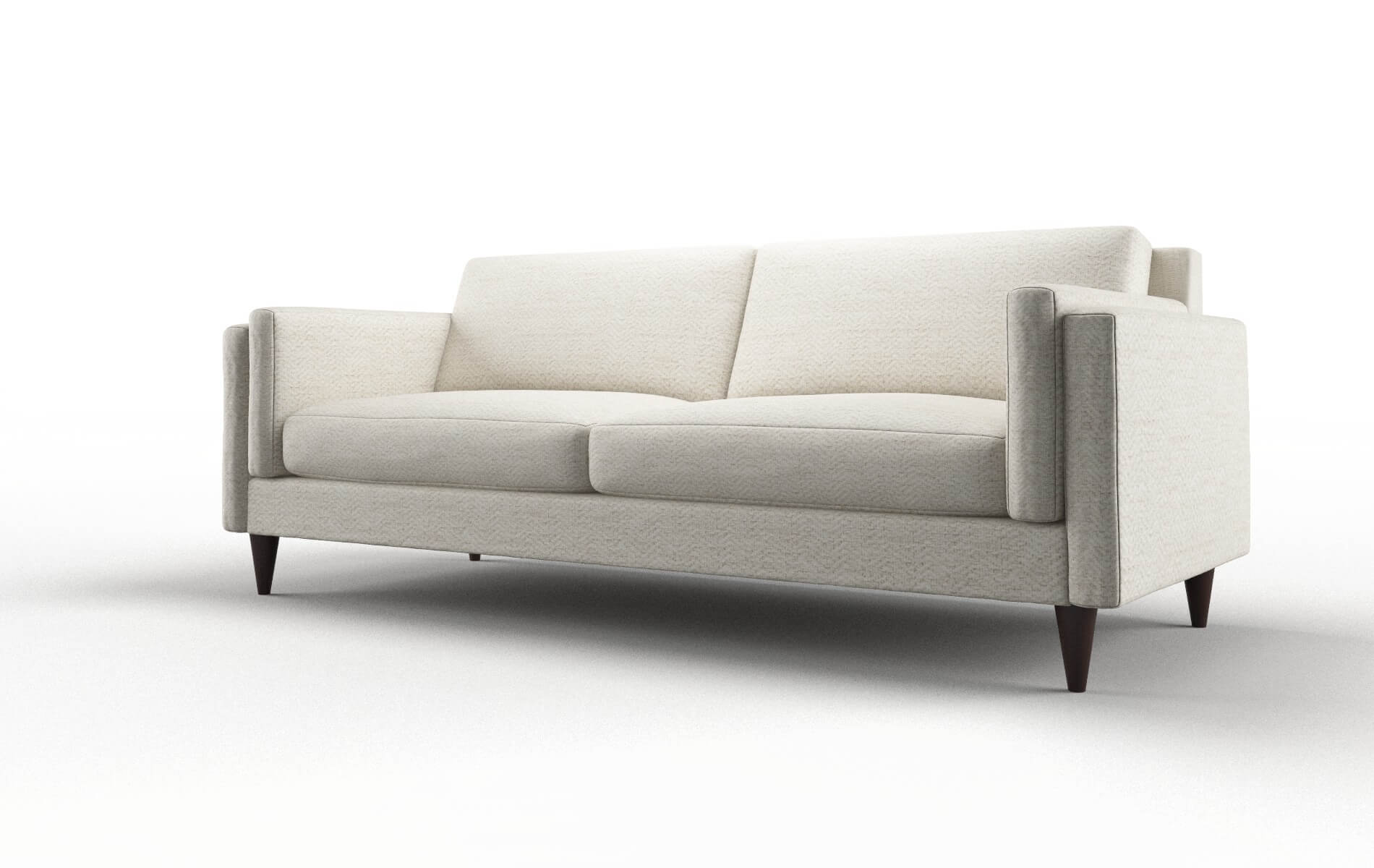 Helsinki Venus Cream Sofa espresso legs 4