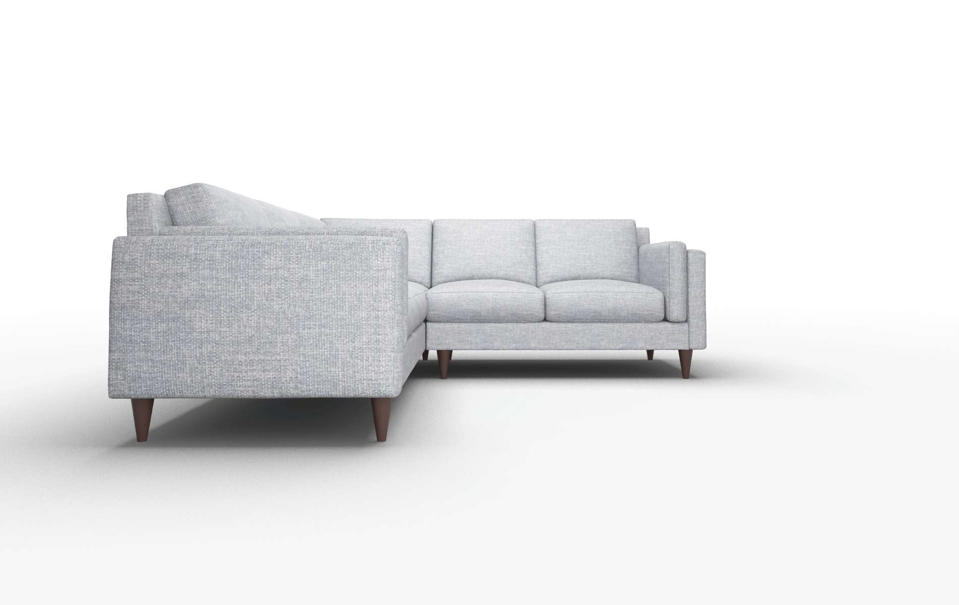 Helsinki Venus Mist Sectional espresso legs 2