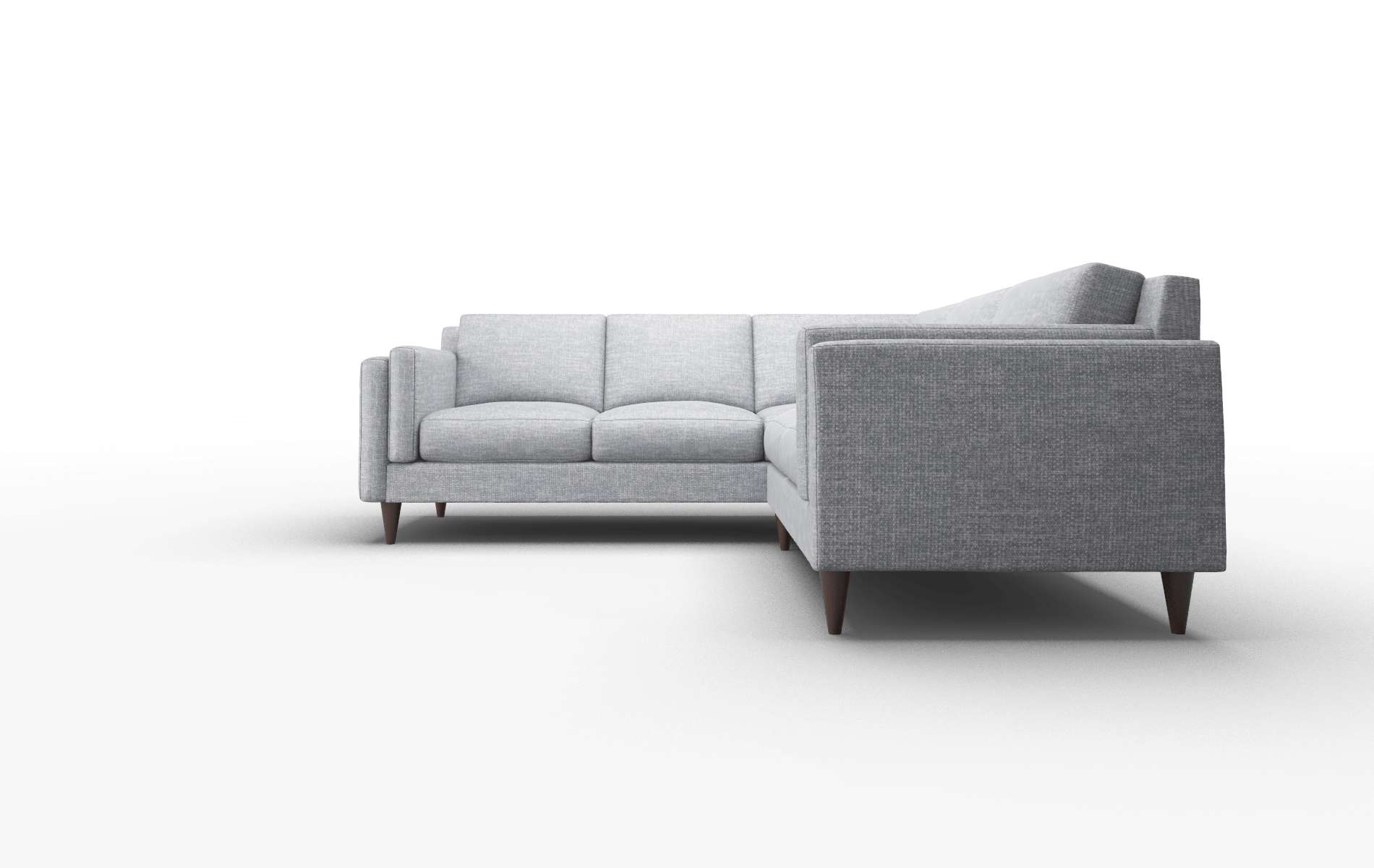 Helsinki Venus Mist Sectional espresso legs 5