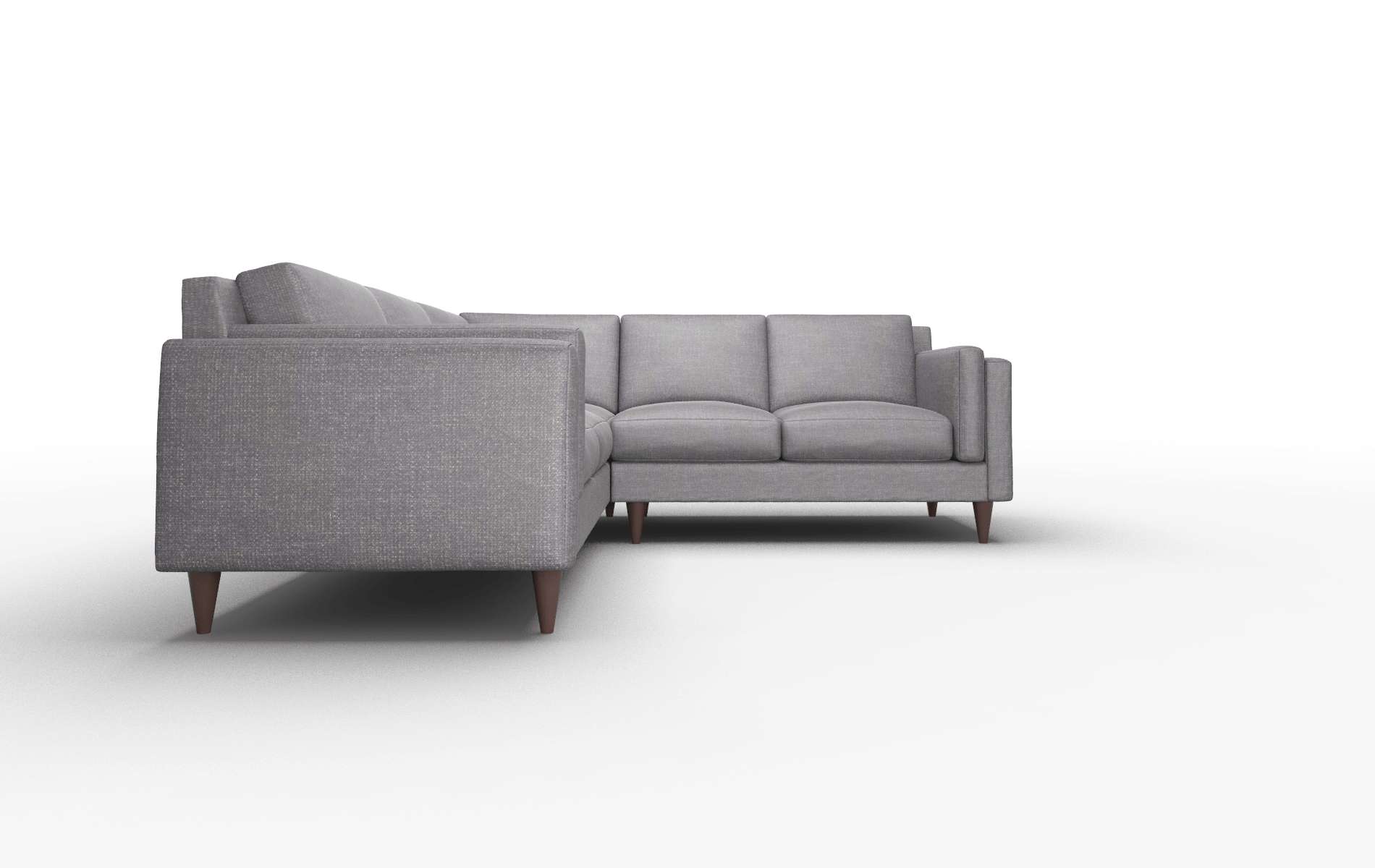 Helsinki Venus Onyx Sectional espresso legs 2