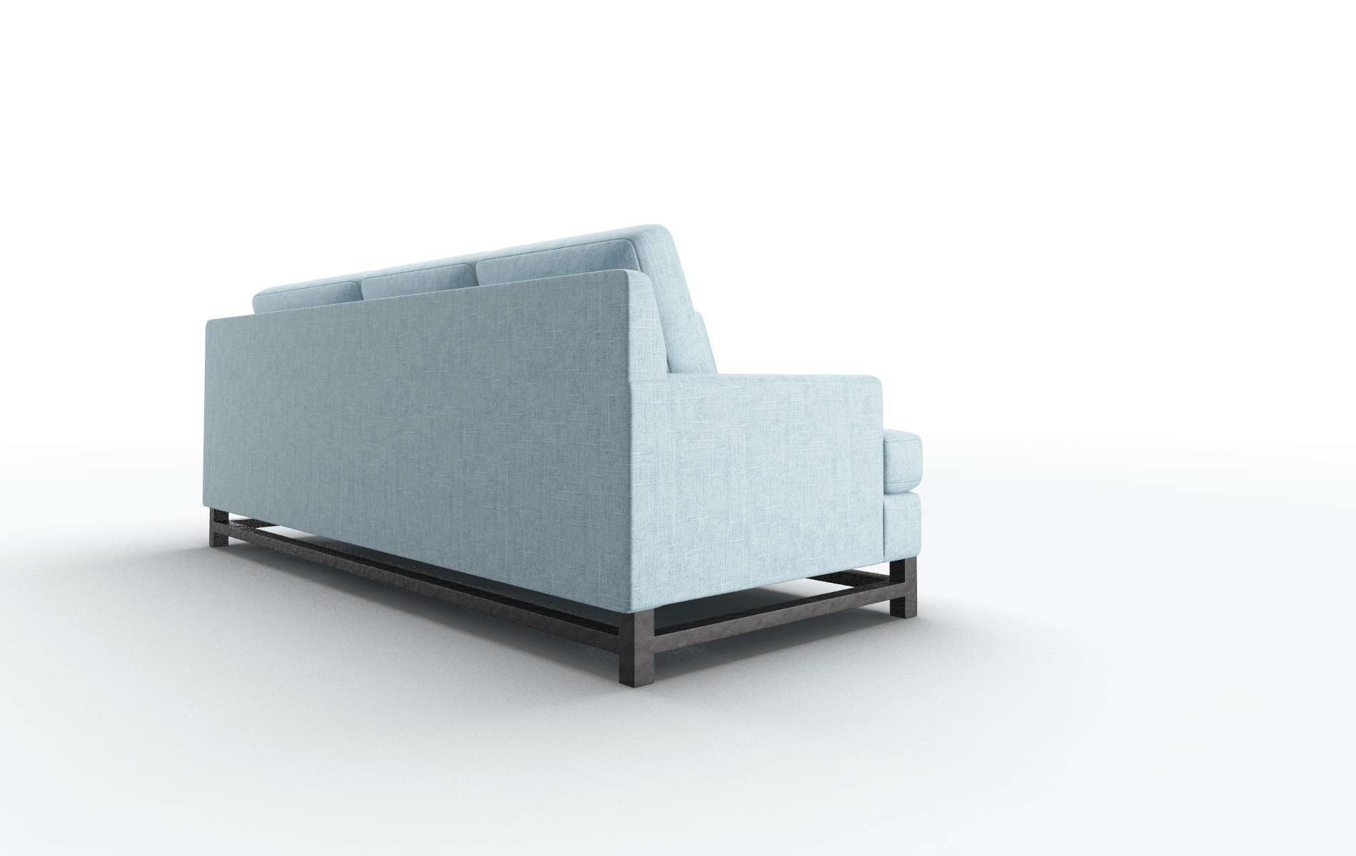 Houston Atlas Turquoise Sectional espresso legs 3