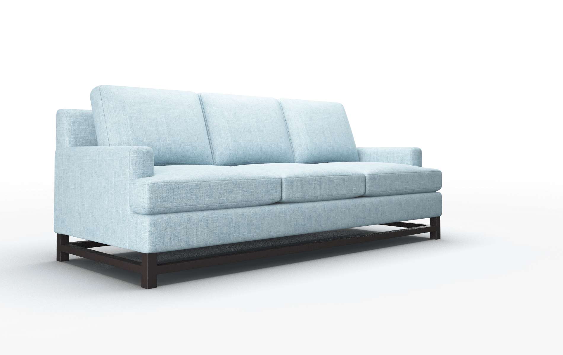 Houston Atlas Turquoise Sofa espresso legs 2