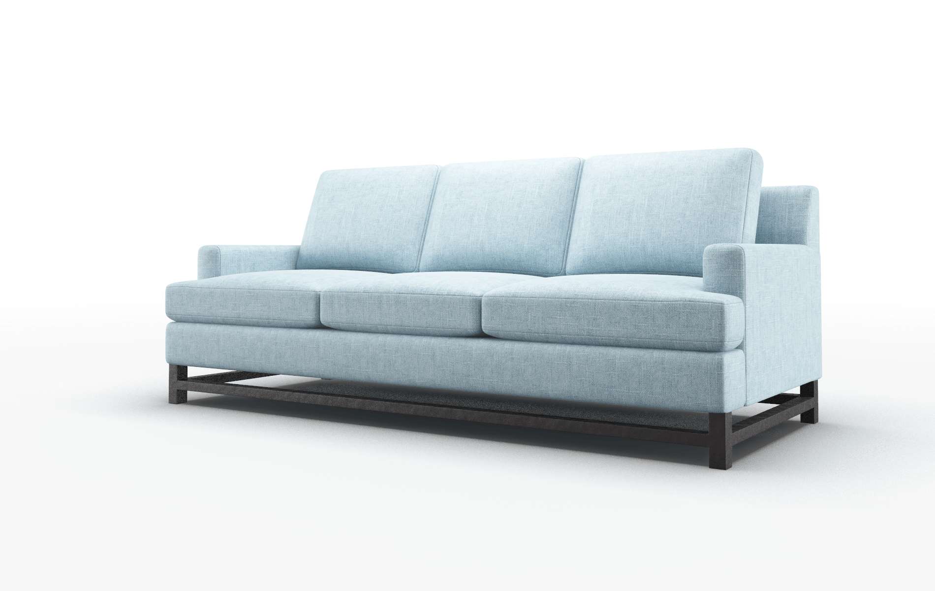 Houston Atlas Turquoise Sofa espresso legs 4