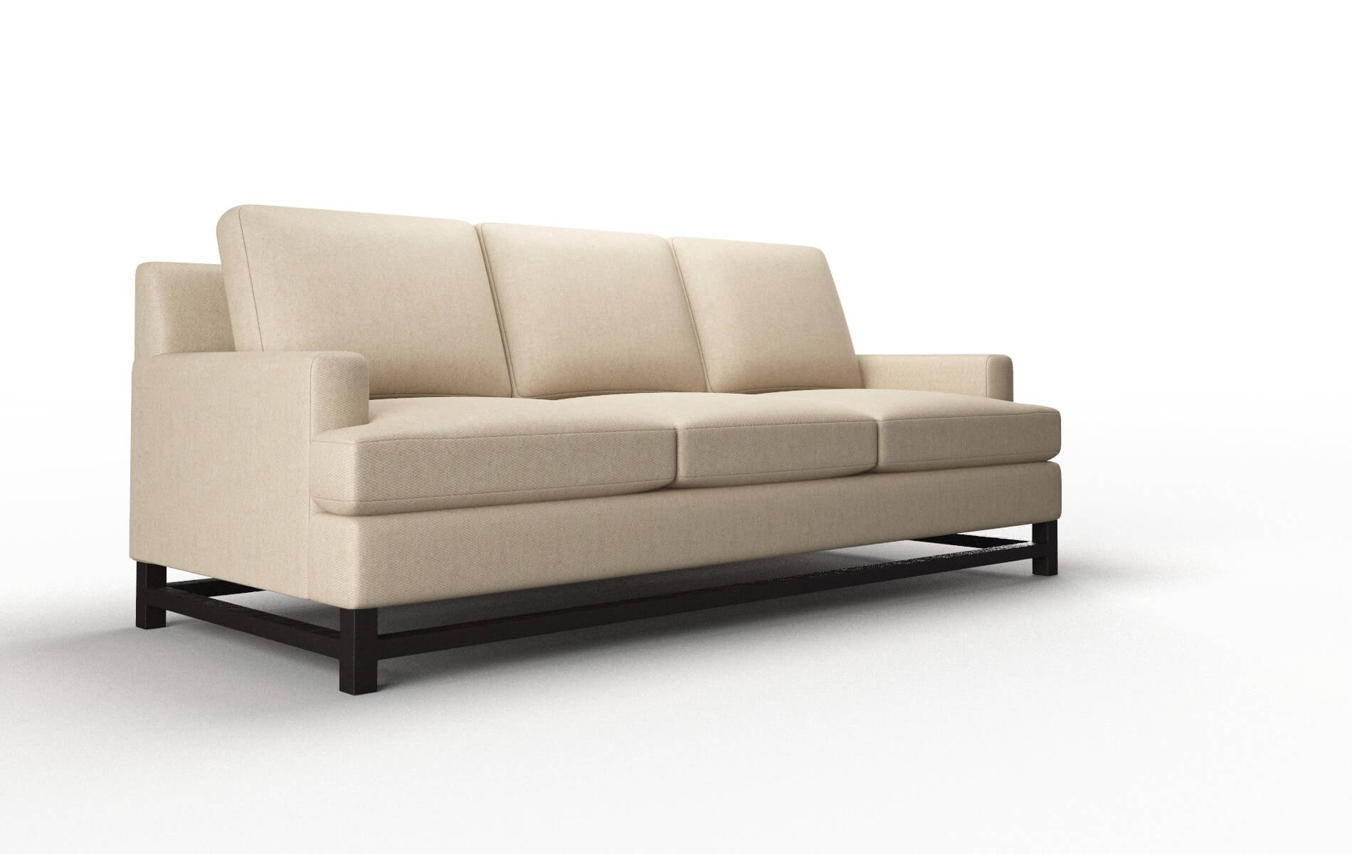Houston Avenger Burlap Sofa espresso legs 2