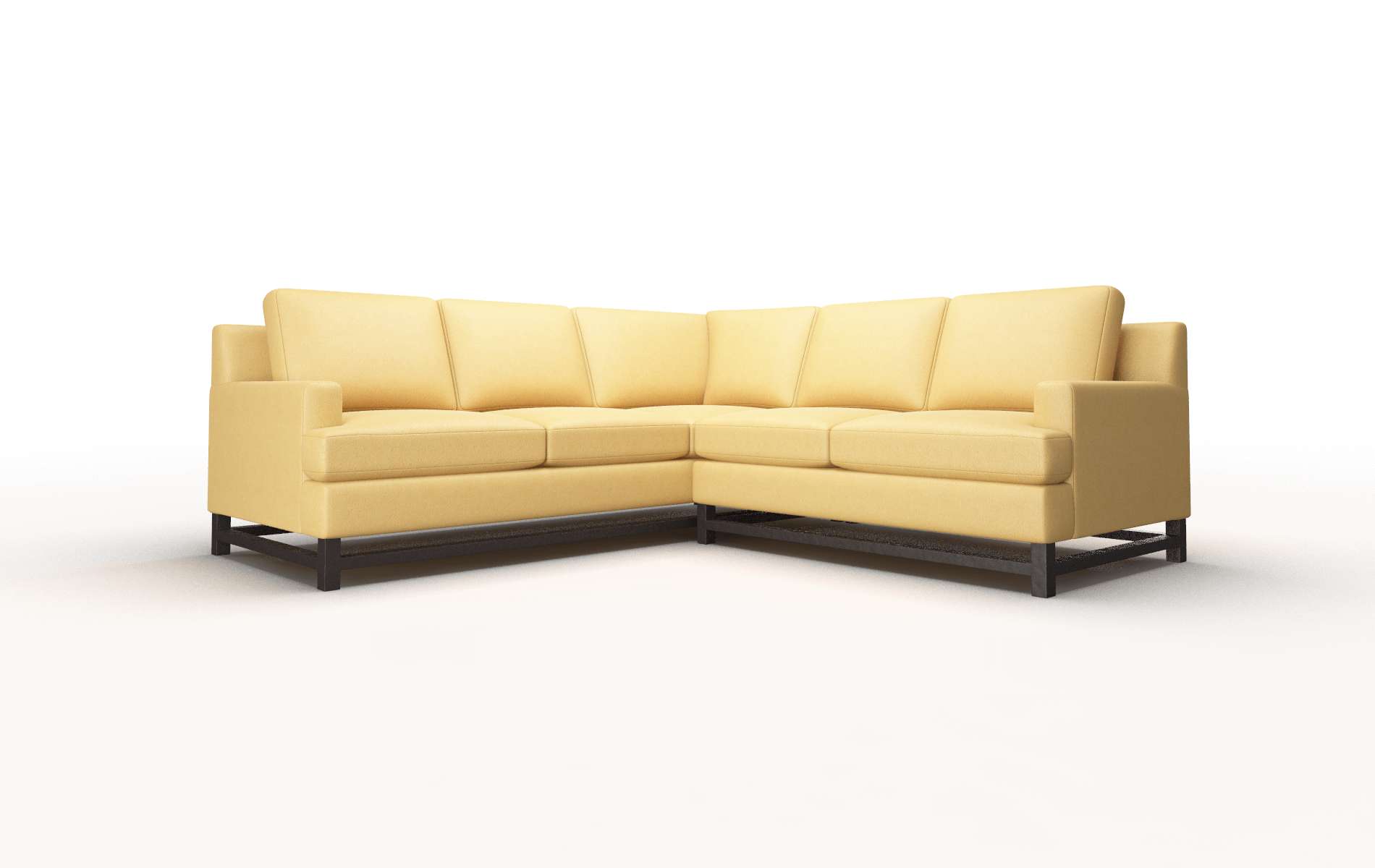 Houston Bella amber Sectional Espresso Legs  1