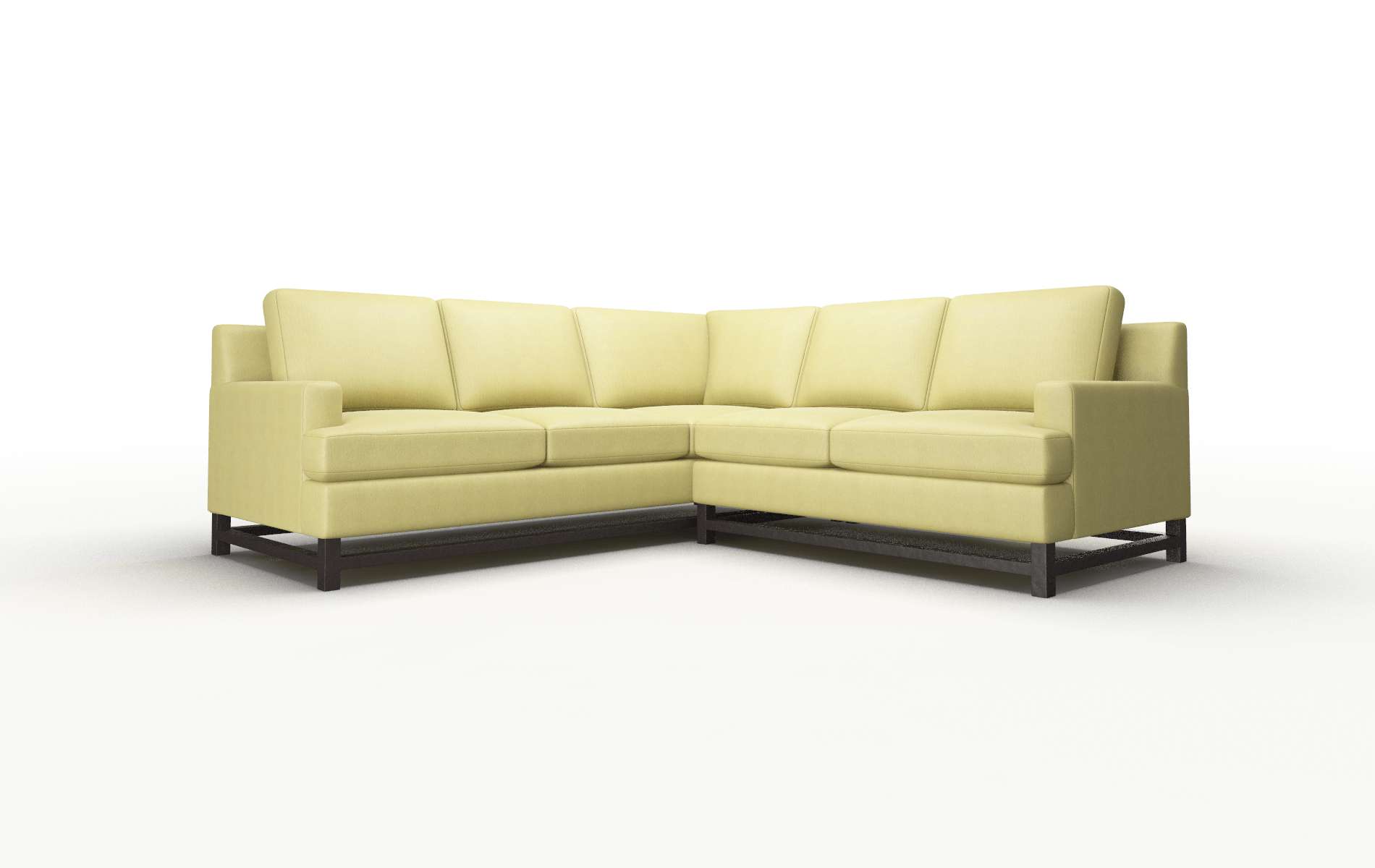 Houston Bella Apple Sectional espresso legs 1