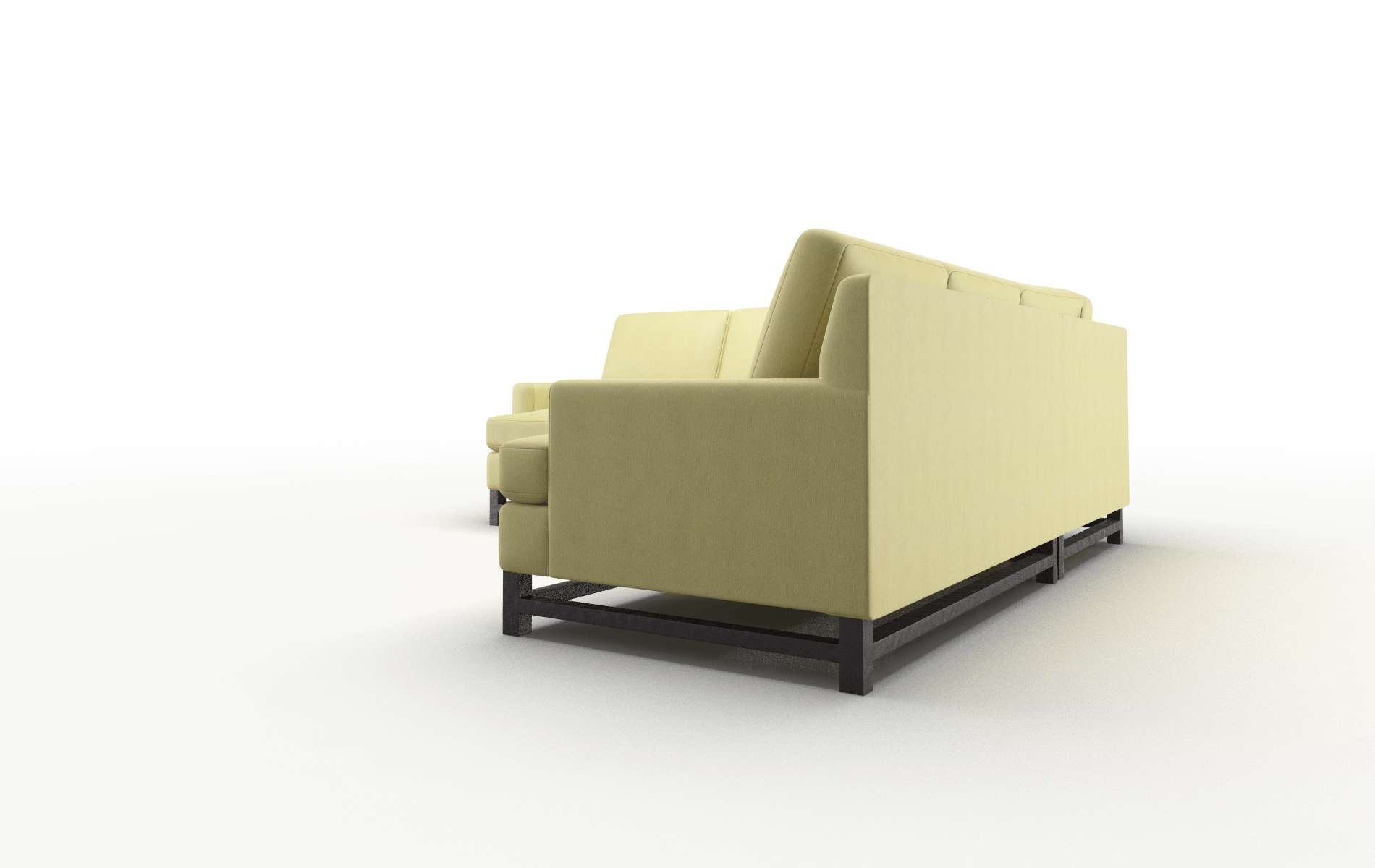 Houston Bella Apple Sectional espresso legs 4
