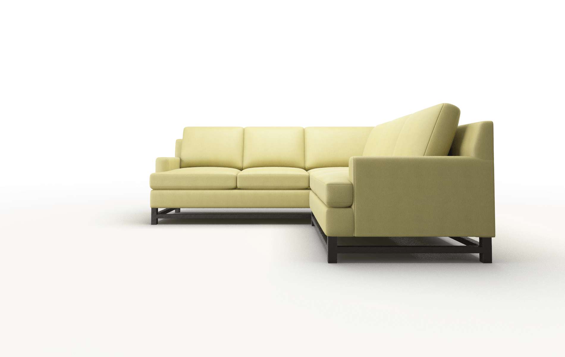 Houston Bella Apple Sectional espresso legs 5