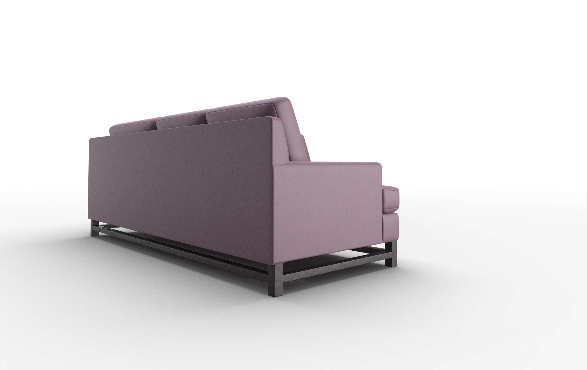 Houston Bella Aubergine Sectional espresso legs 3