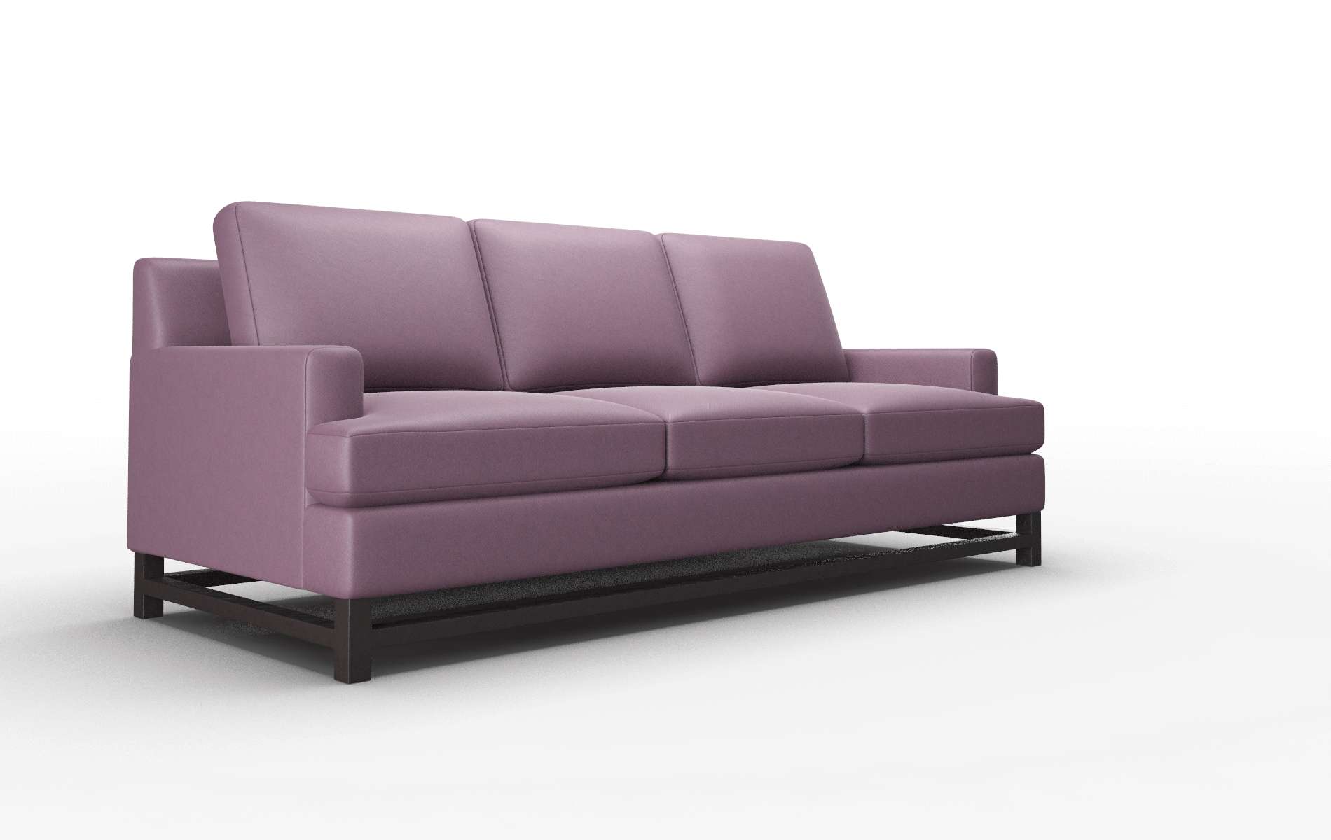 Houston Bella Aubergine Sofa espresso legs 2