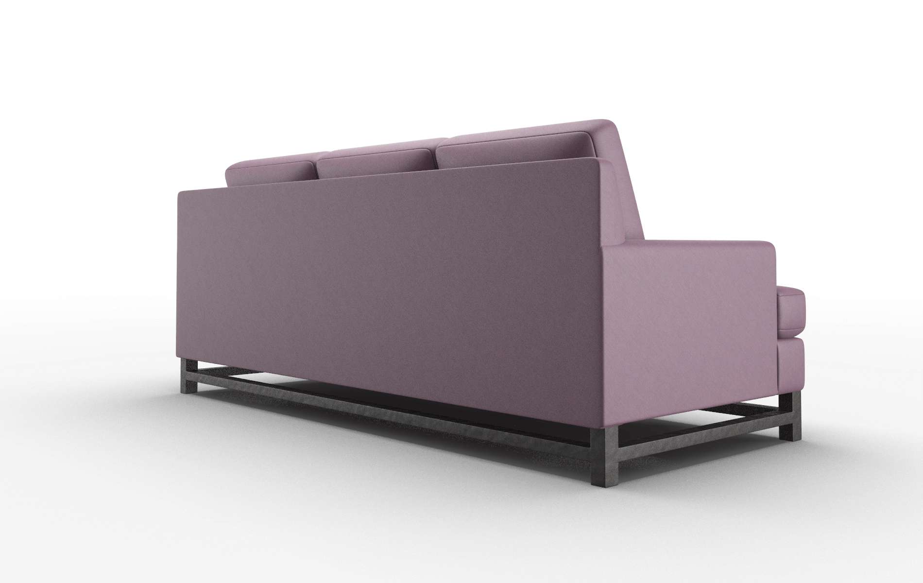 Houston Bella Aubergine Sofa espresso legs 5