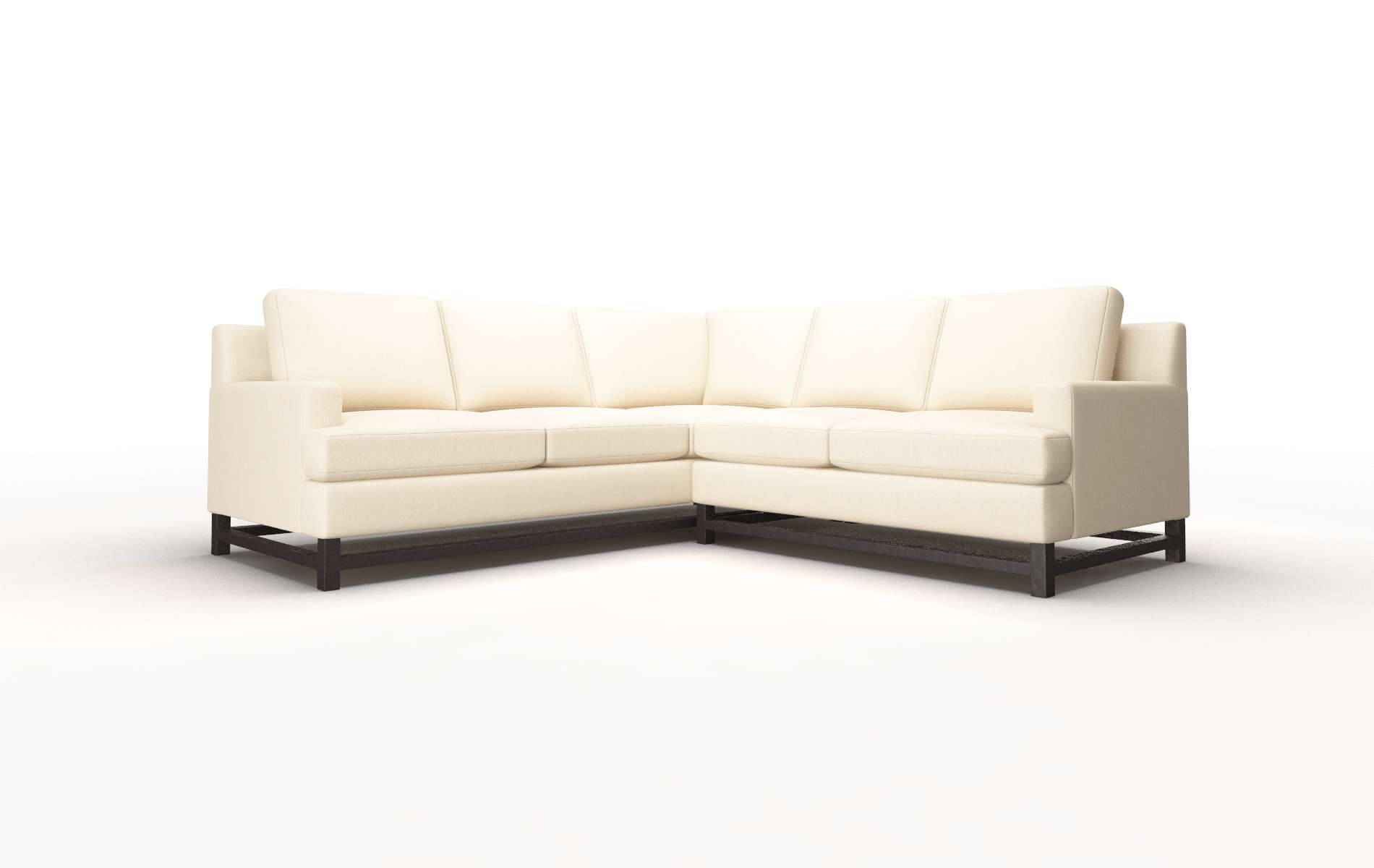 Houston Bella Buckwheat Sectional espresso legs 1