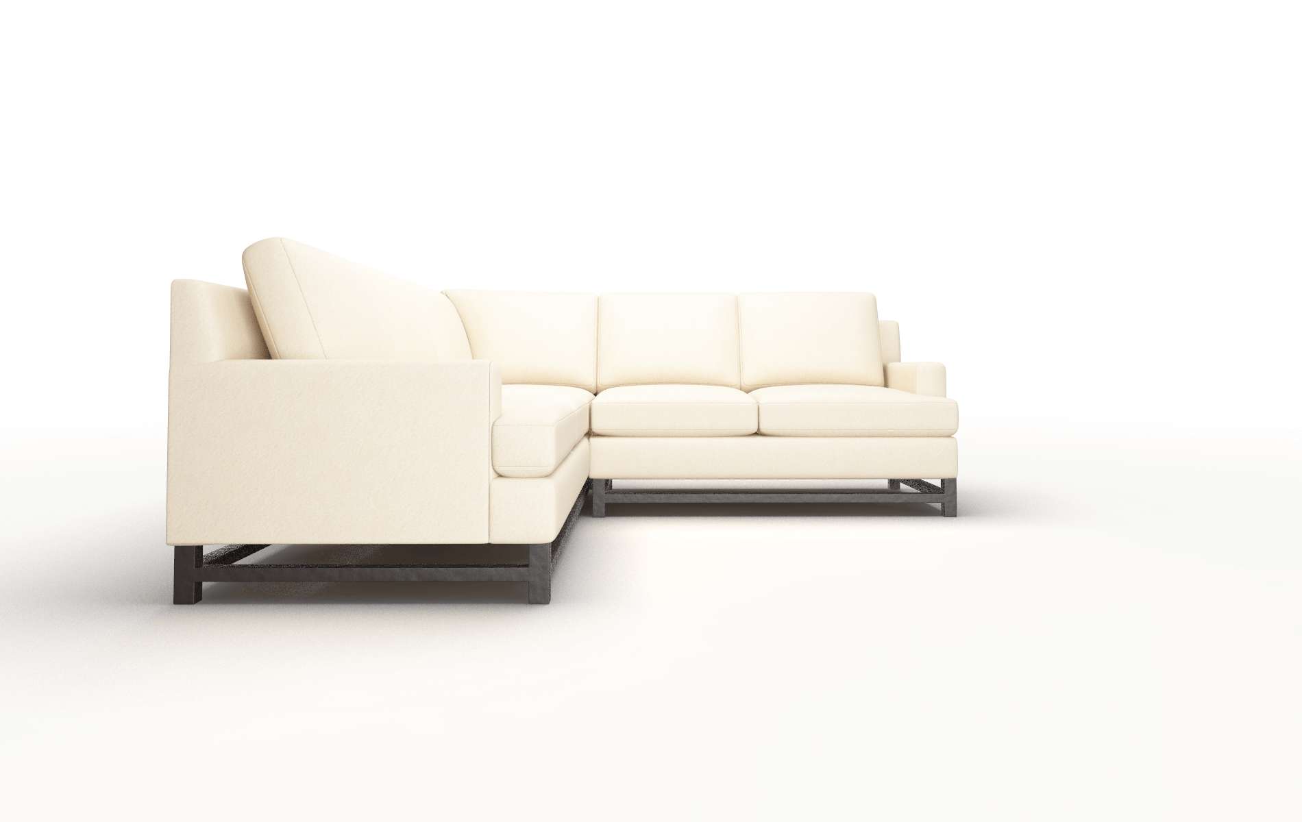 Houston Bella Buckwheat Sectional espresso legs 2