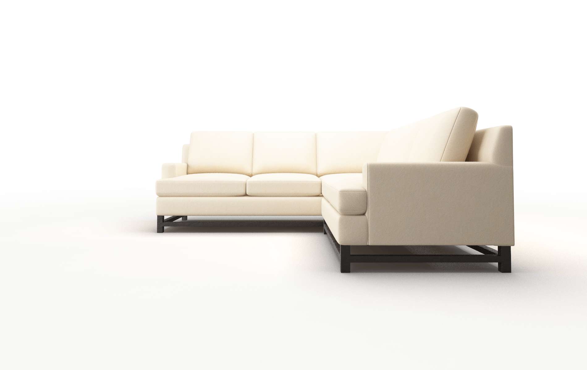 Houston Bella Buckwheat Sectional espresso legs 5