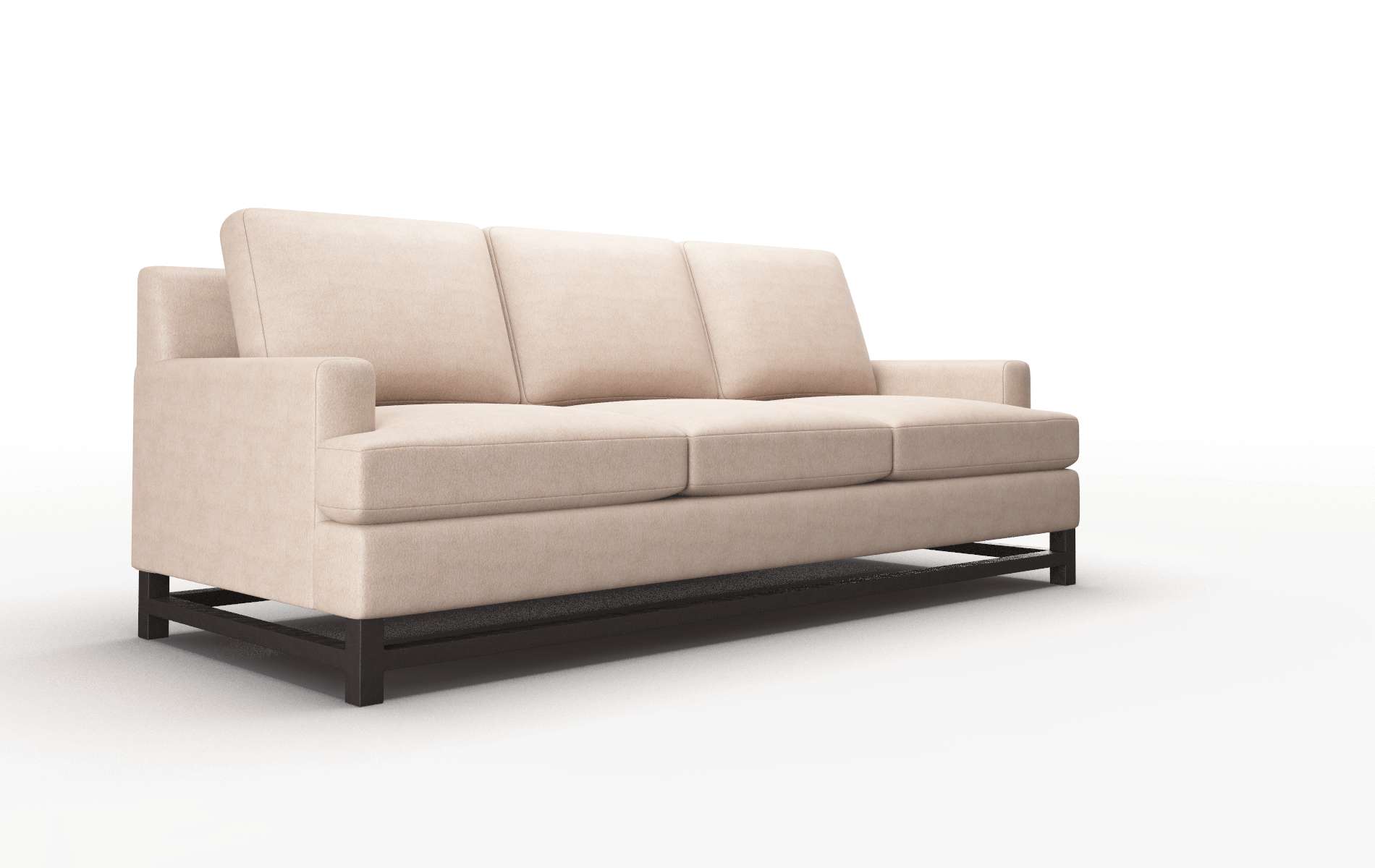 Houston Bella Pewter Sofa espresso legs 2