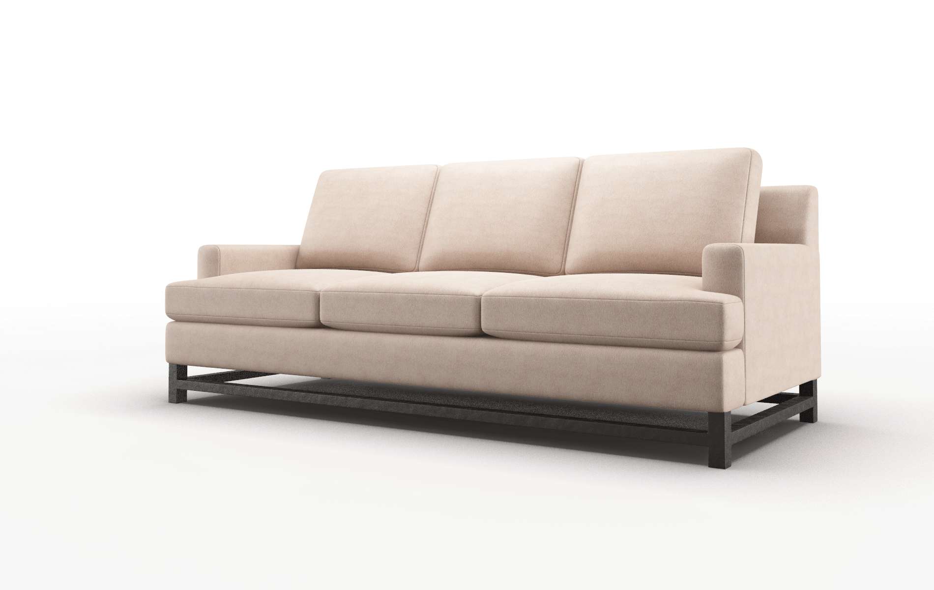 Houston Bella Pewter Sofa espresso legs 4