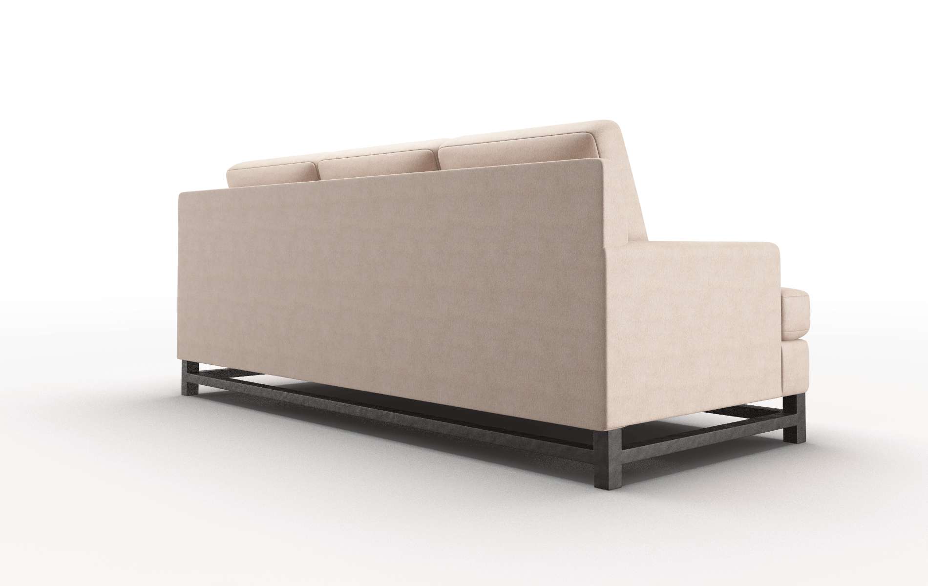 Houston Bella Pewter Sofa espresso legs 5