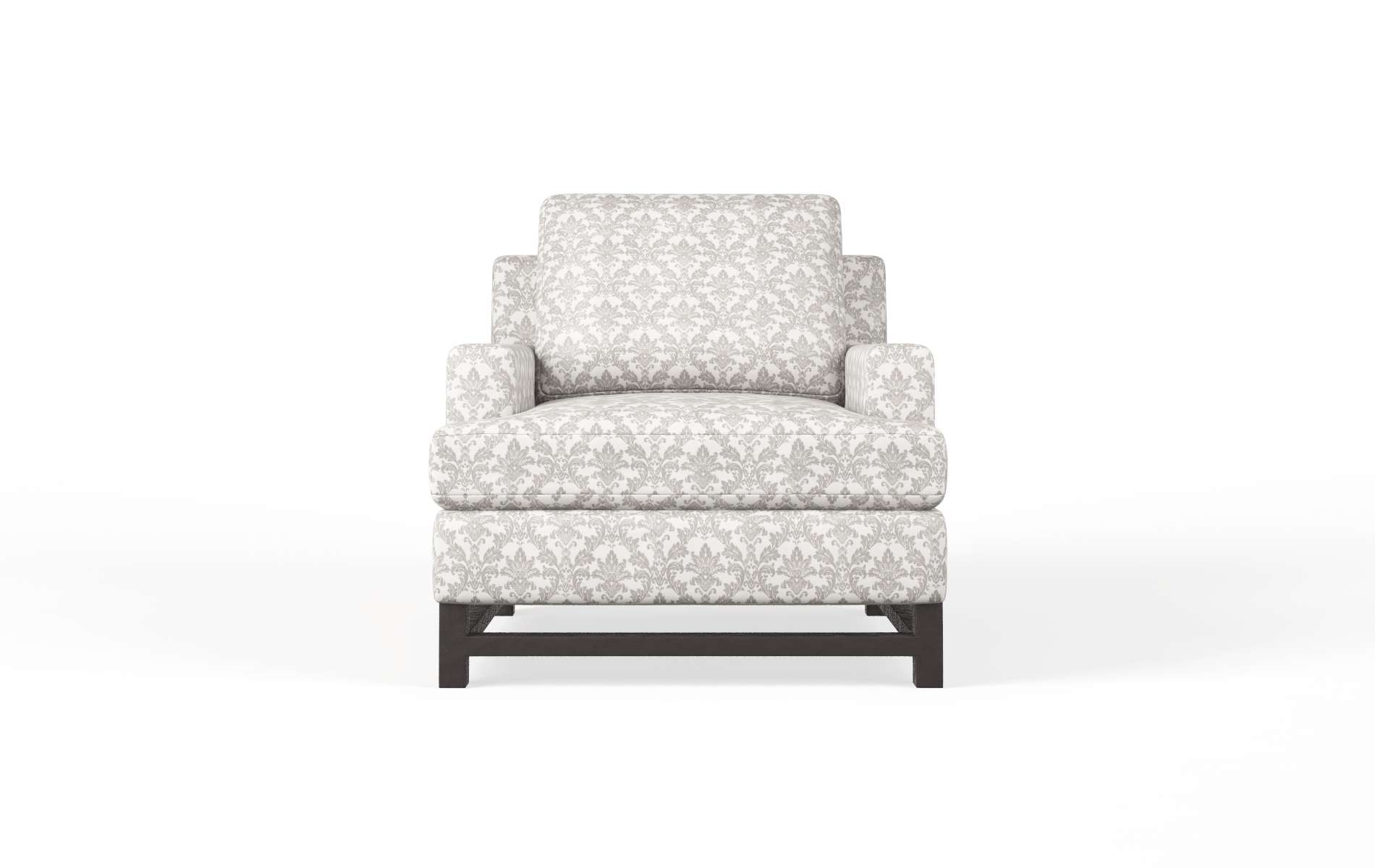 Houston Bergamo dove Chair Espresso Legs  1
