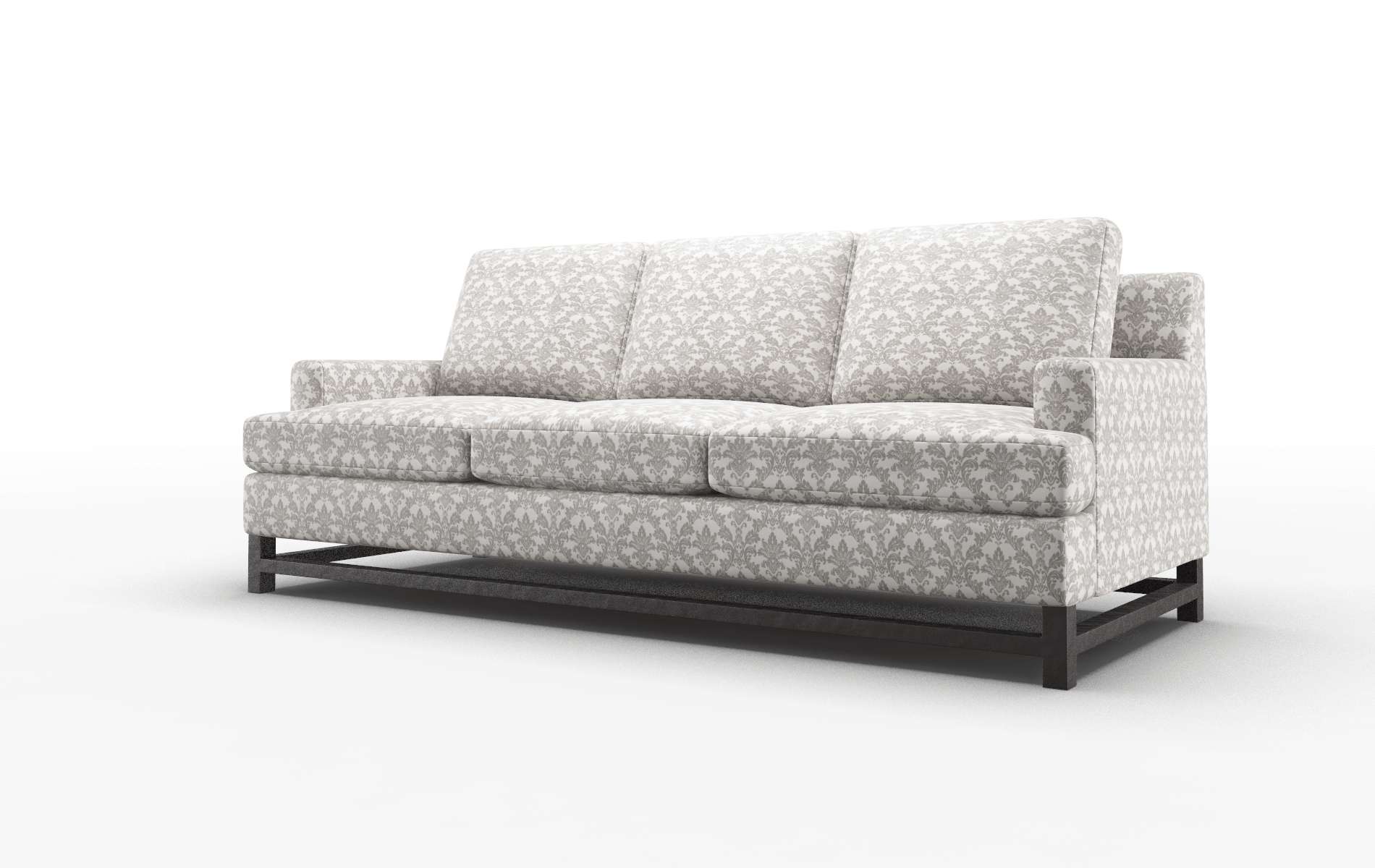 Houston Bergamo Dove Sofa espresso legs 4
