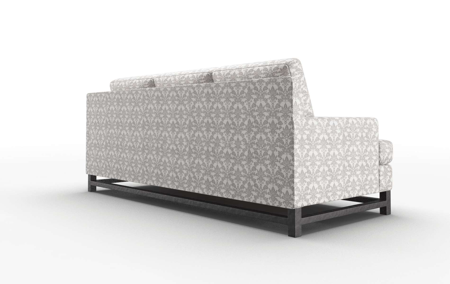 Houston Bergamo Dove Sofa espresso legs 5