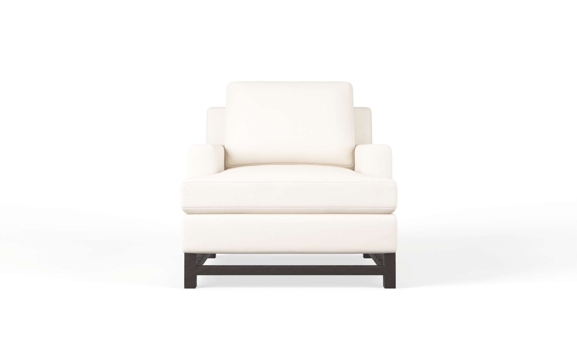 Houston Blanche milky Chair Espresso Legs  1