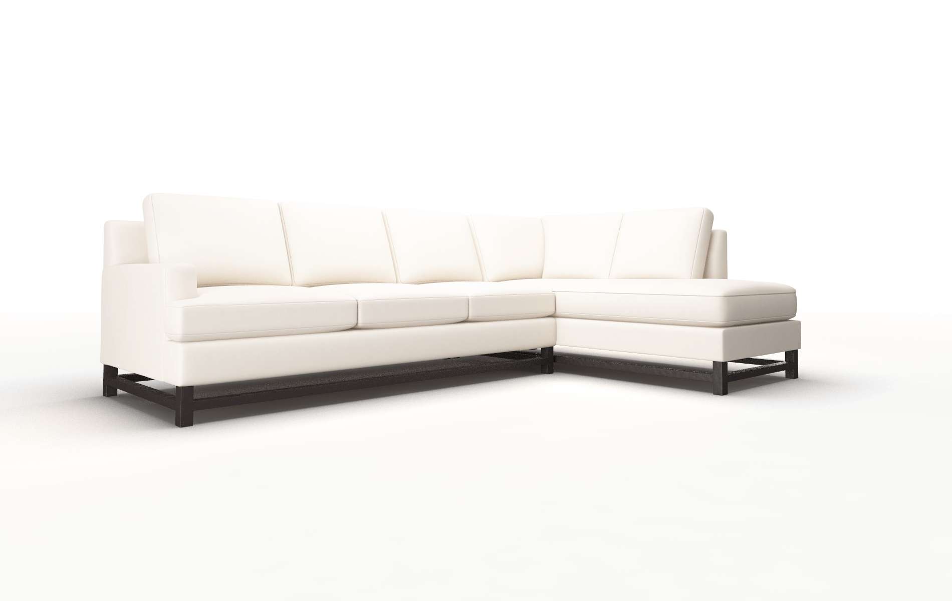 Houston Blanche Milky Panel espresso legs 2