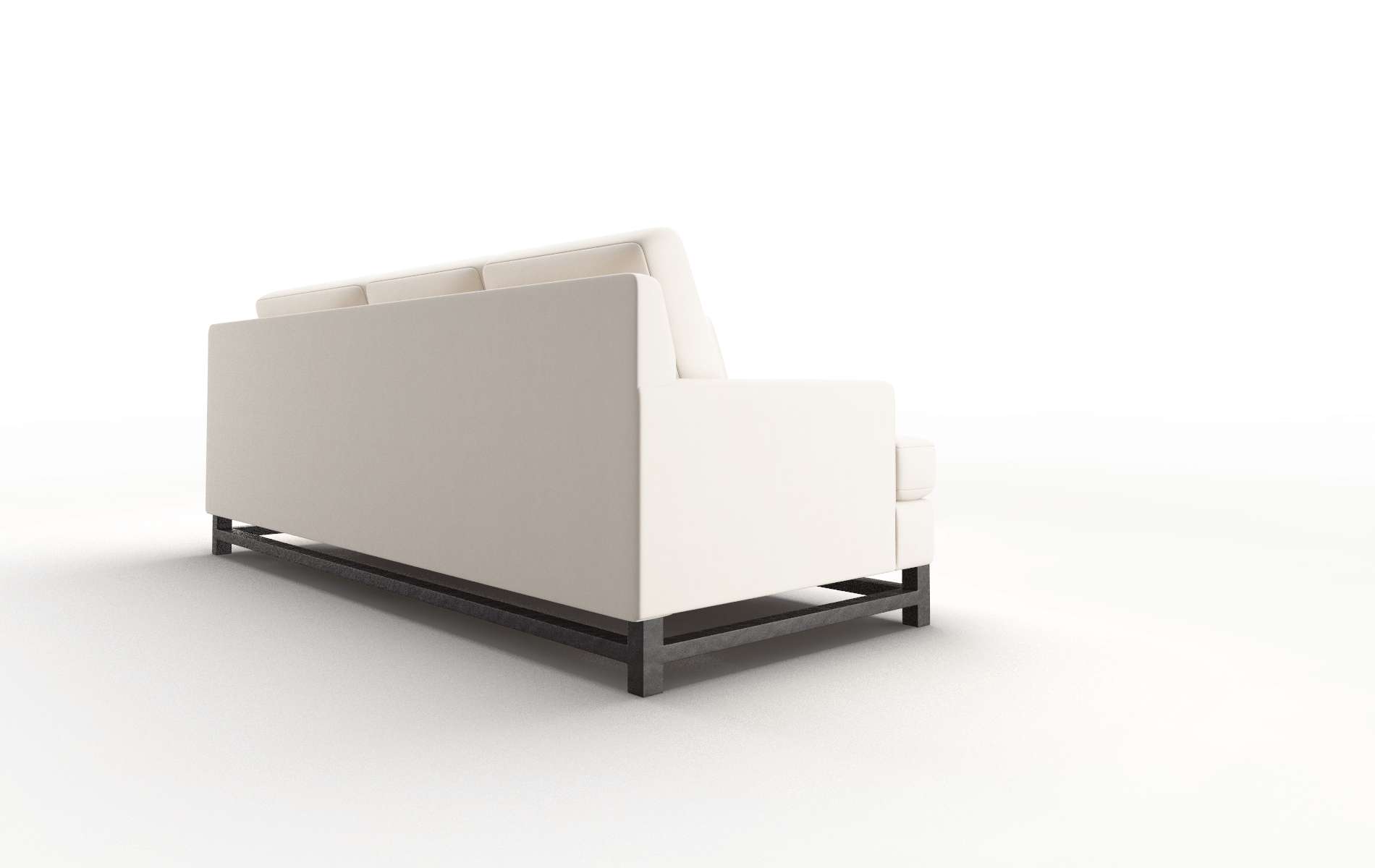 Houston Blanche Milky Sectional espresso legs 3