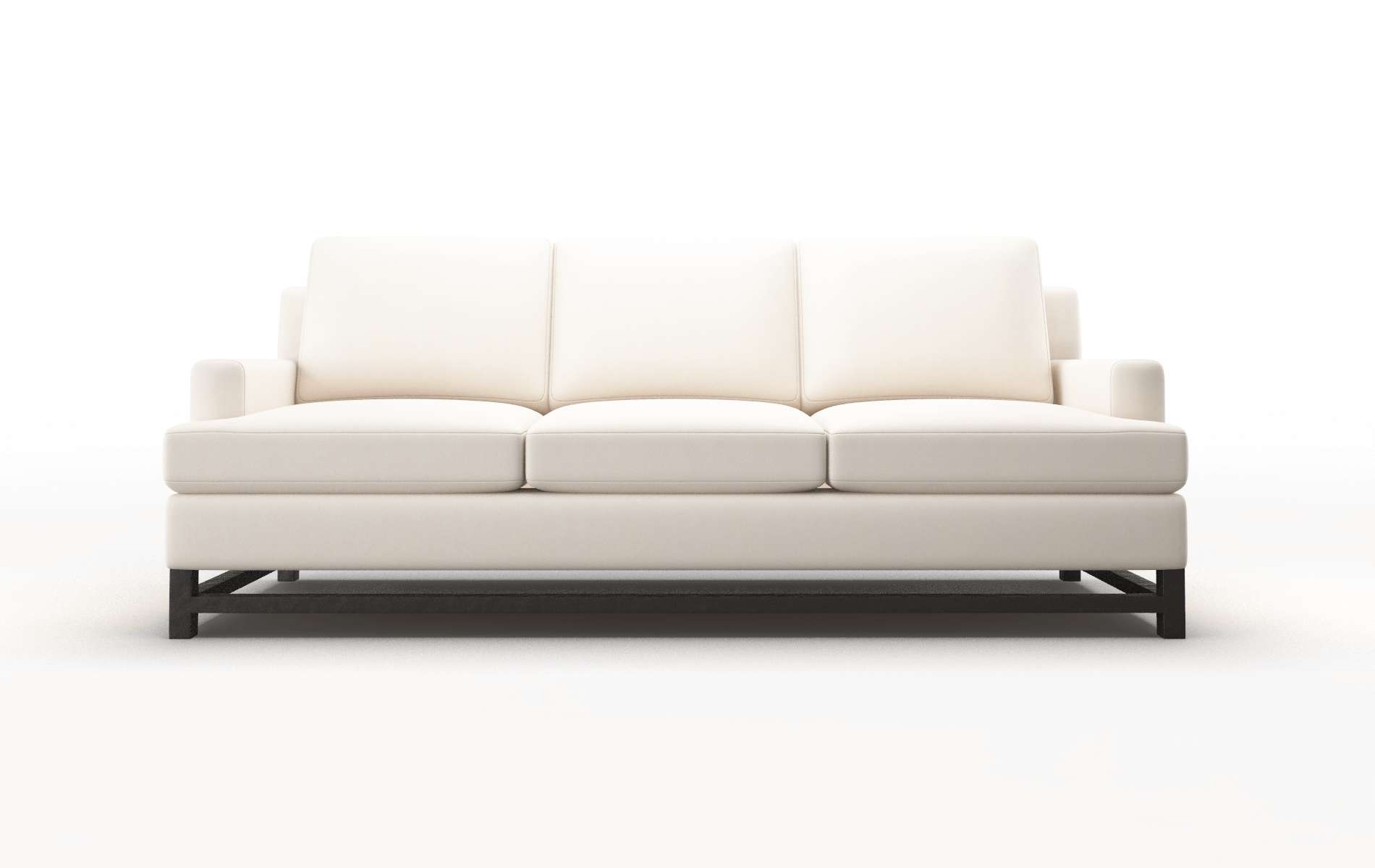 Houston Blanche Milky Sofa espresso legs 1