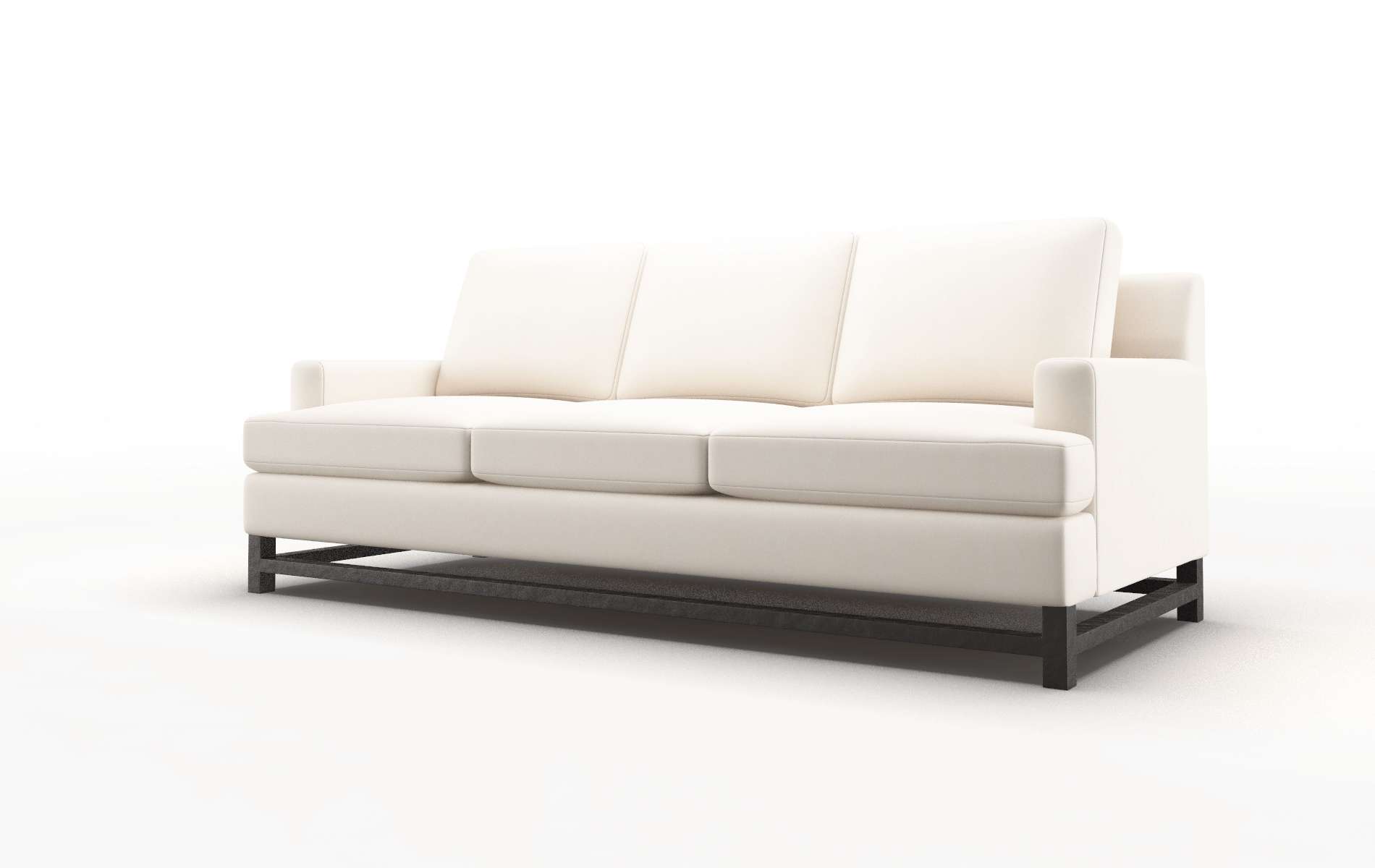 Houston Blanche Milky Sofa espresso legs 4