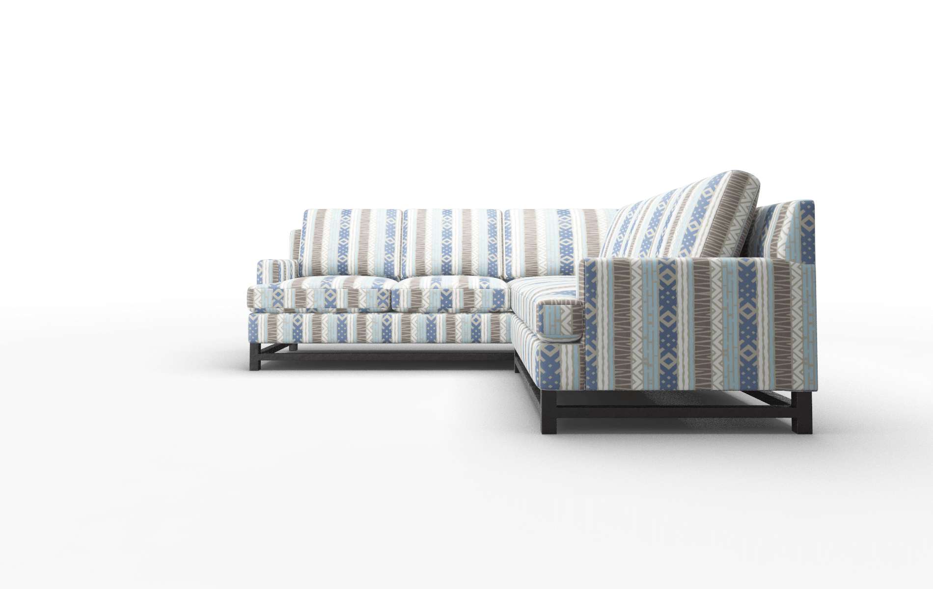 Houston Bodhi Indigo Sectional espresso legs 5