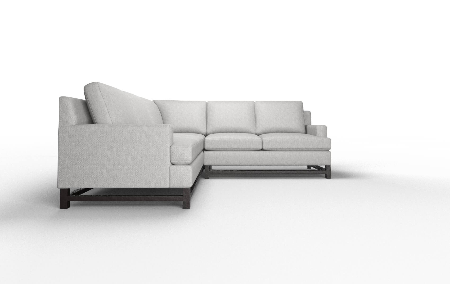 Houston Bungalow Graphite Sectional espresso legs 2
