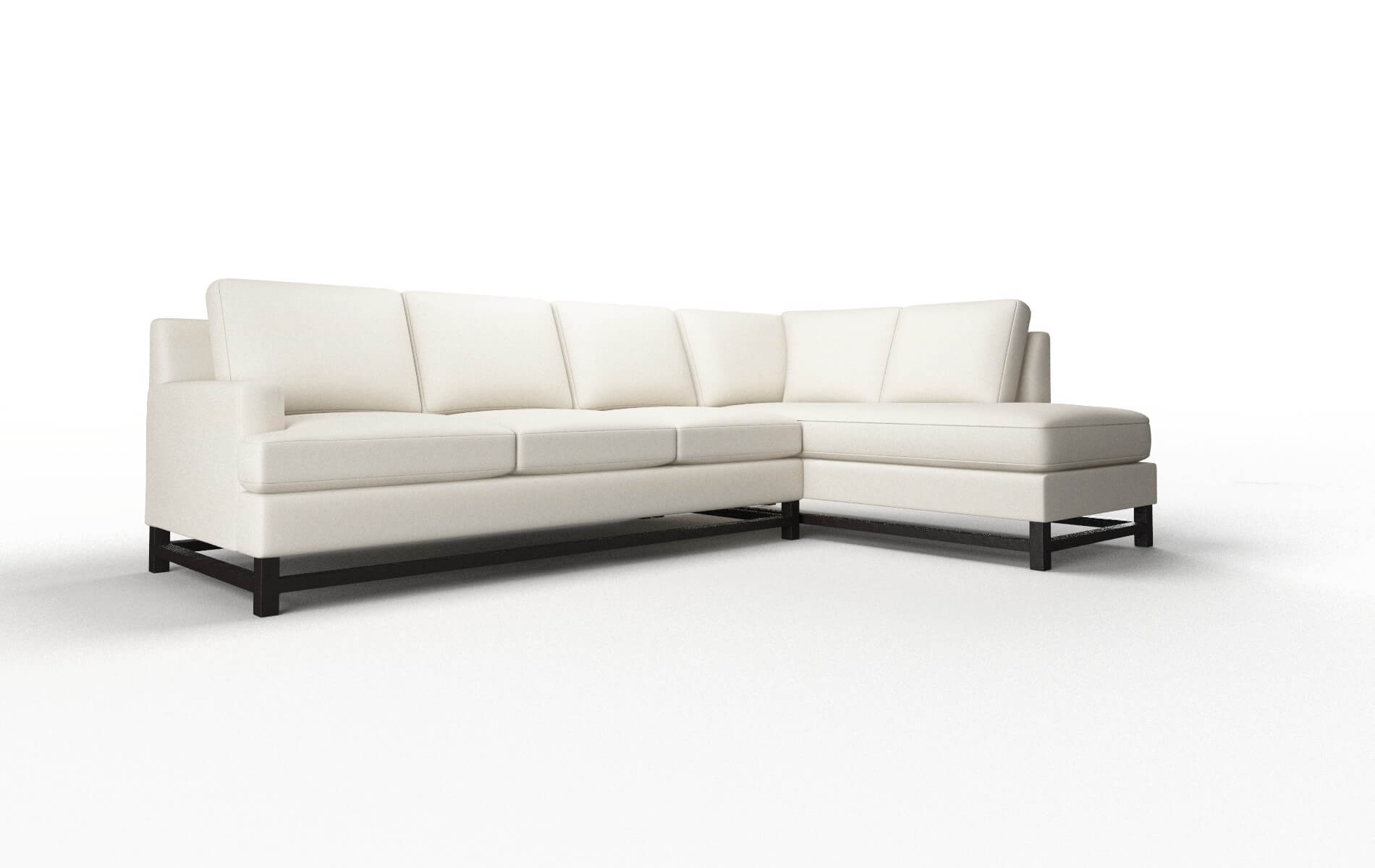 Houston Bungalow Ivory Panel espresso legs 2