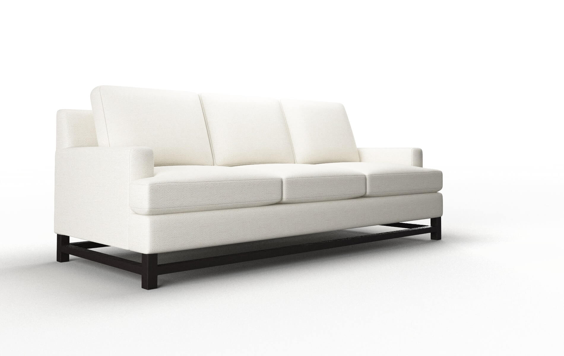 Houston Catalina Ivory Sofa espresso legs 2