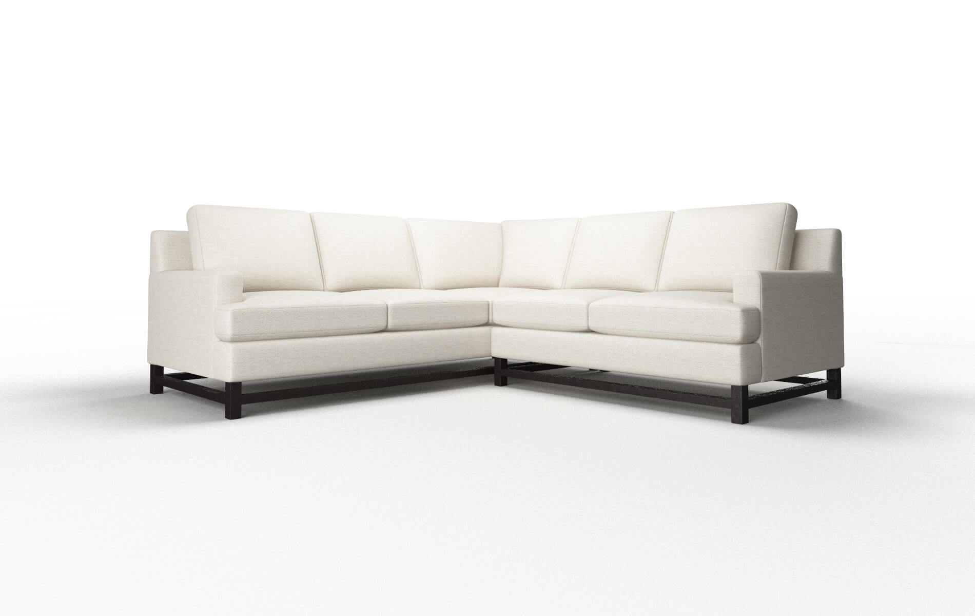 Houston Catalina Linen Sectional espresso legs 1