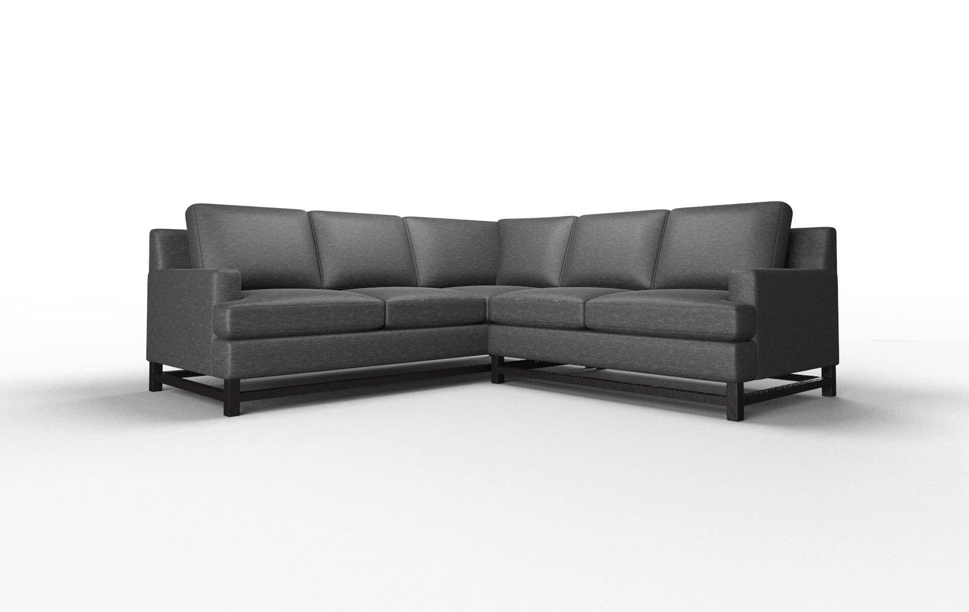 Houston Chance Denim Sectional espresso legs 1