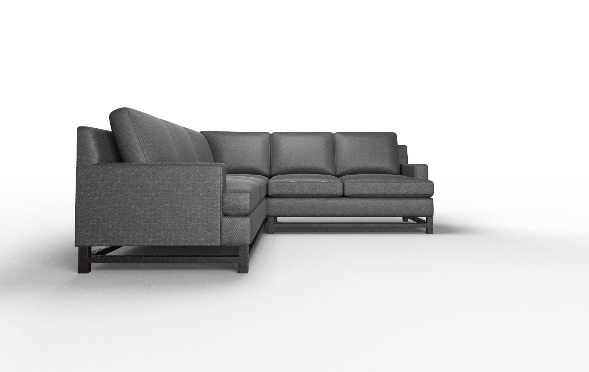 Houston Chance Denim Sectional espresso legs 2