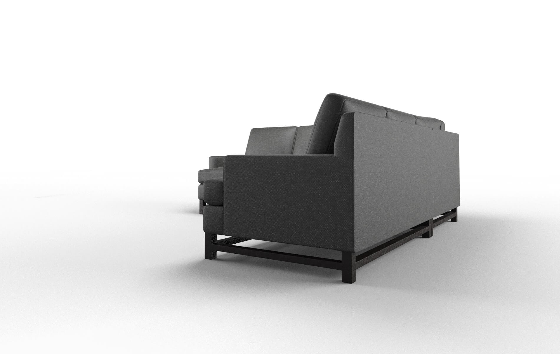 Houston Chance Denim Sectional espresso legs 4