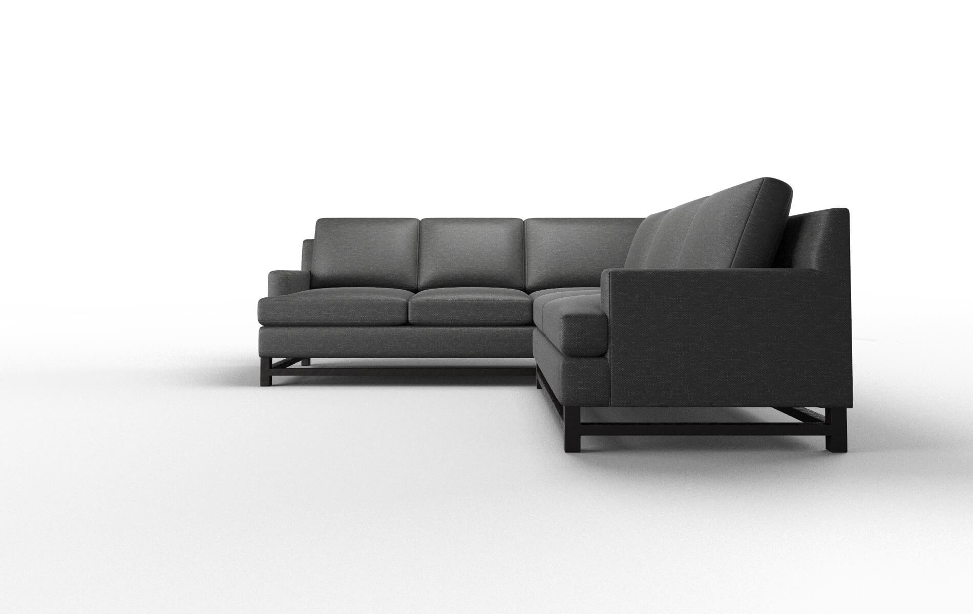 Houston Chance Denim Sectional espresso legs 5