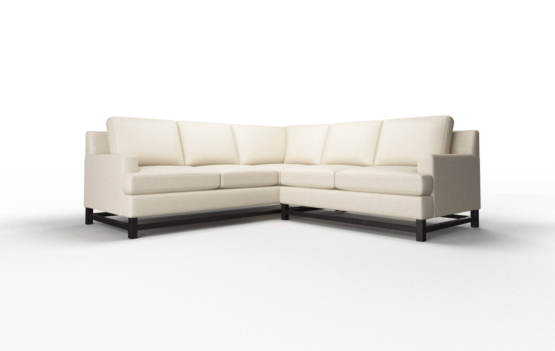 Houston Chance Sand Sectional espresso legs 1