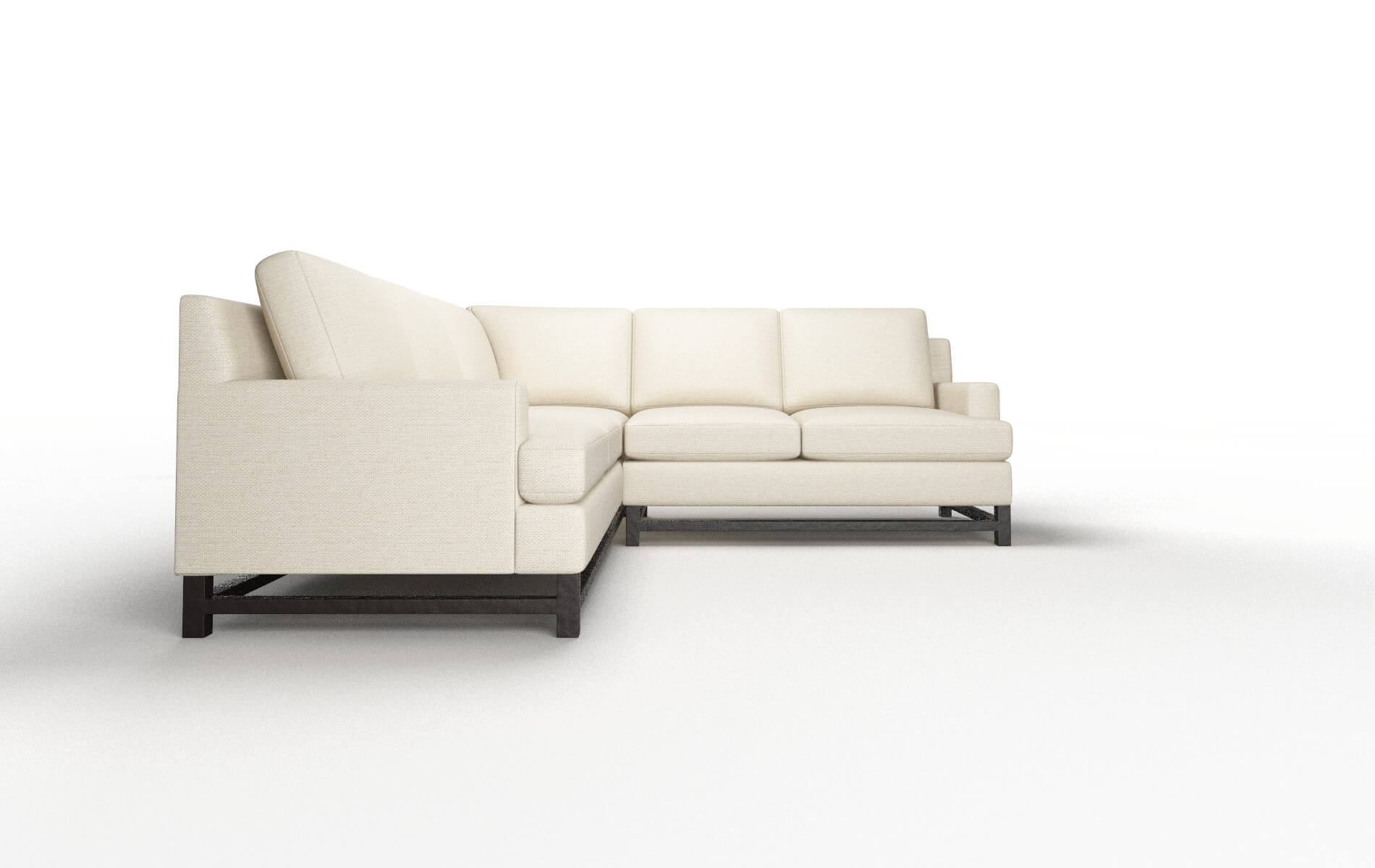 Houston Chance Sand Sectional espresso legs 2