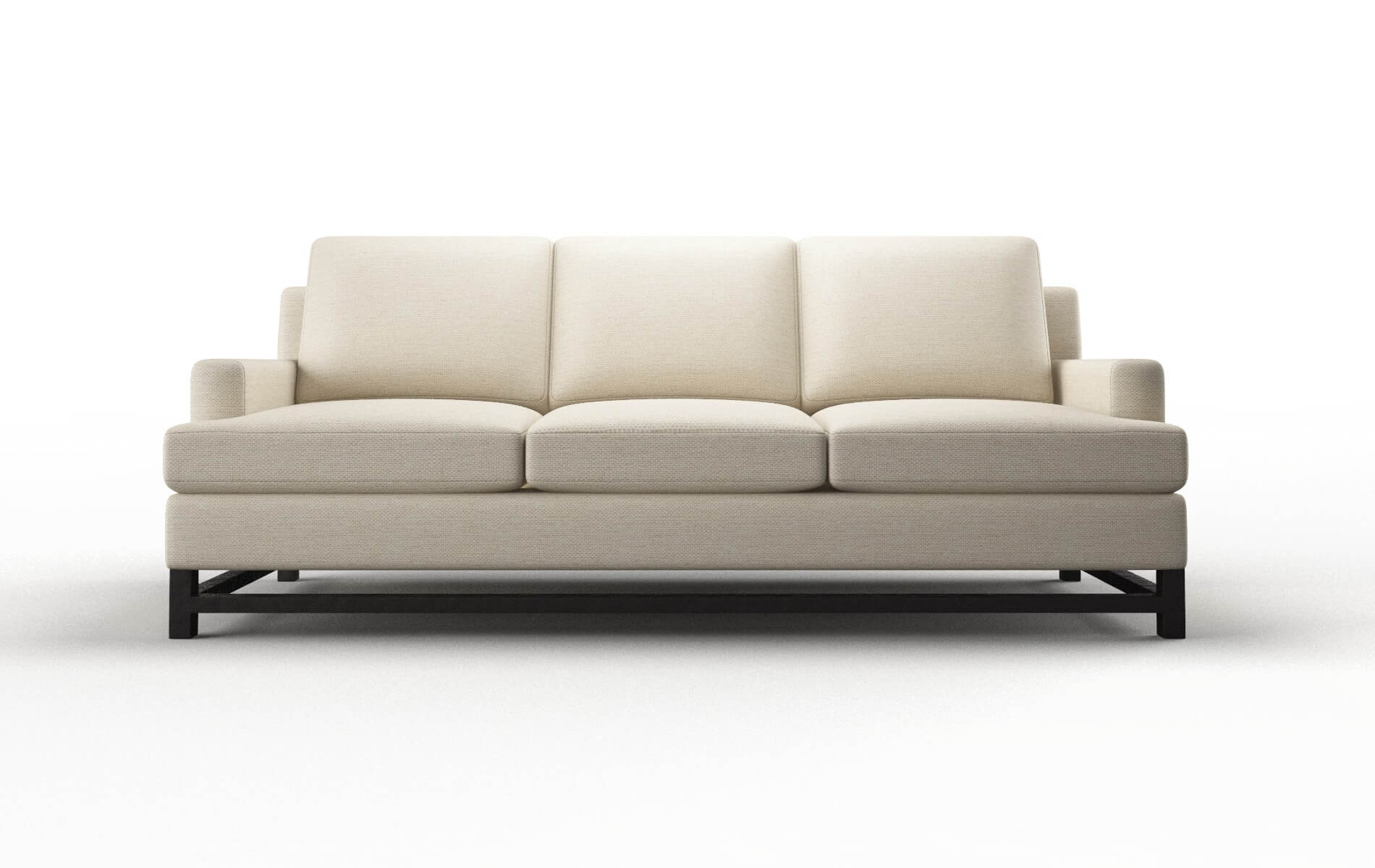 Houston Chance Sand Sofa espresso legs 1